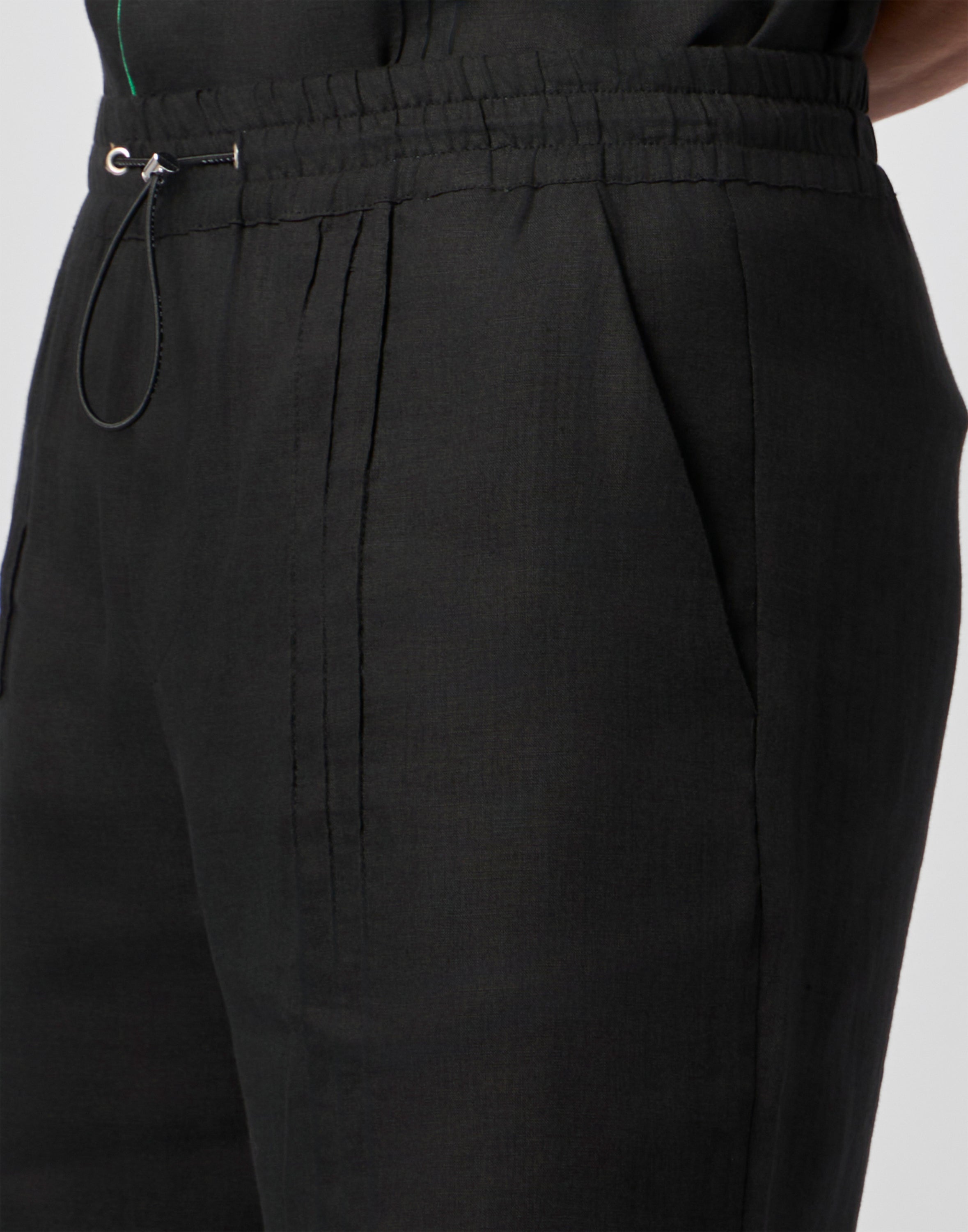 Linen Drawstring Shorts Plein Tennis