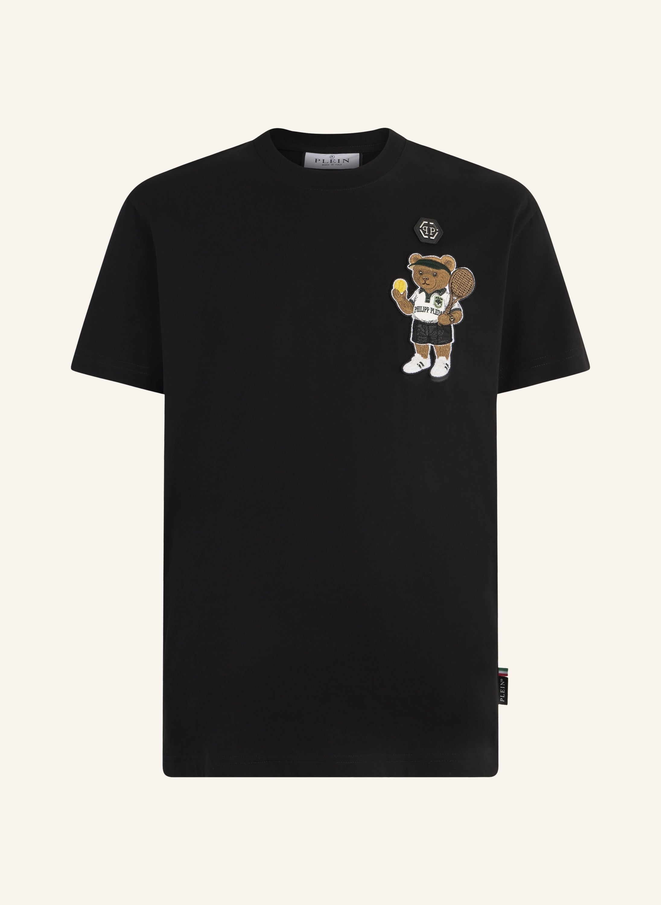 Round Neck T-Shirt Teddy Tennis Patch