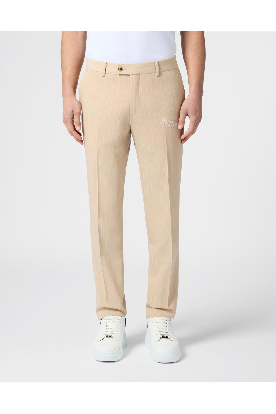 Philipp Plein Joy Fit Trousers Pinstripe Tennis, Hosen