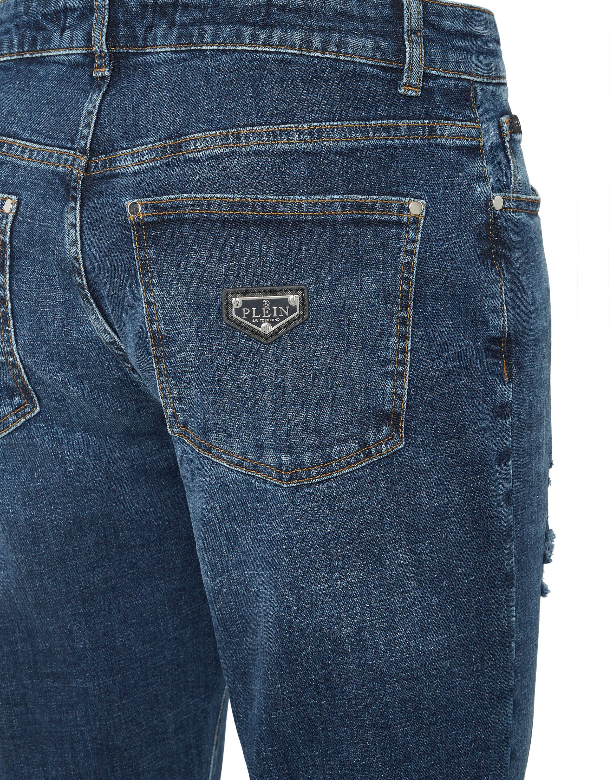 Destroyed Slim Fit Jeans