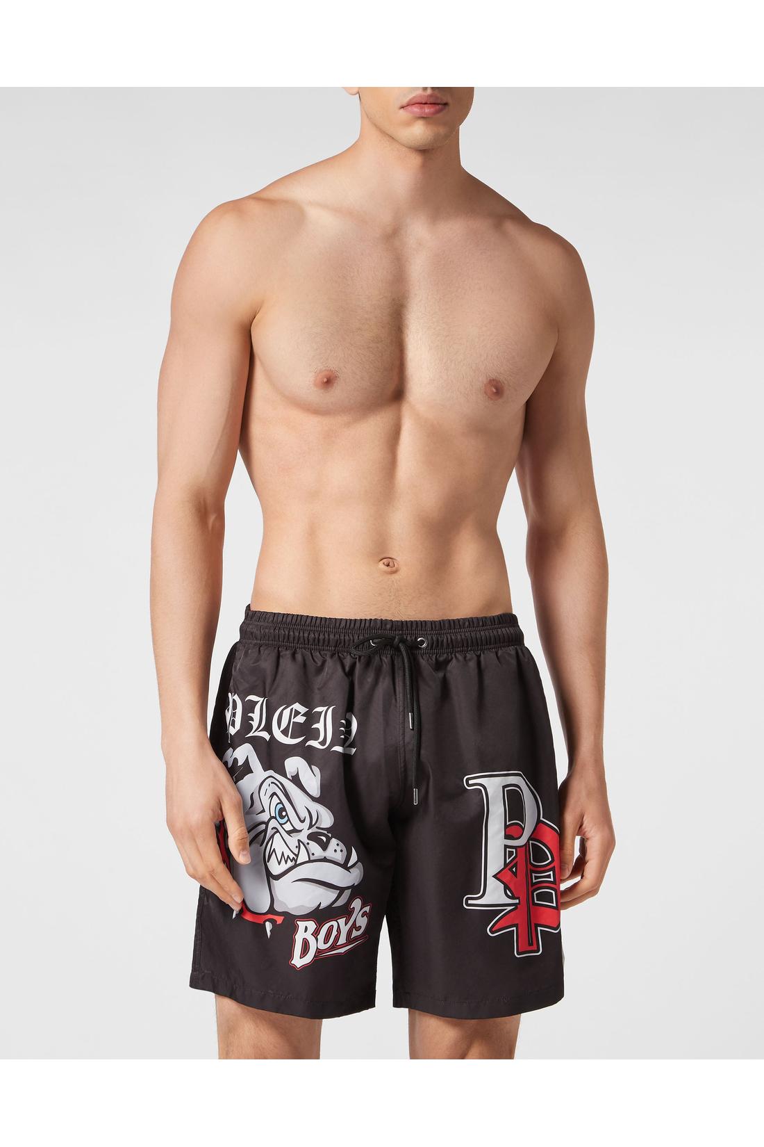 Philipp Plein Swim-Trunks Bulldogs, Unterwäsche