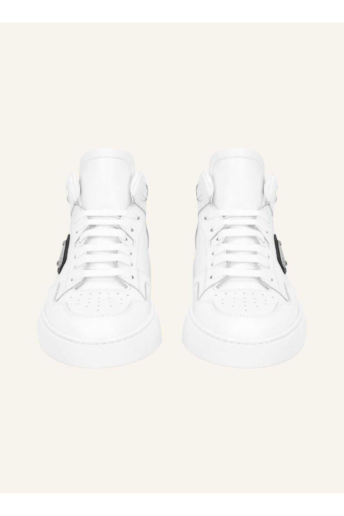 Philipp Plein Nappa Leather Mid Top Sneakers, Schuhe