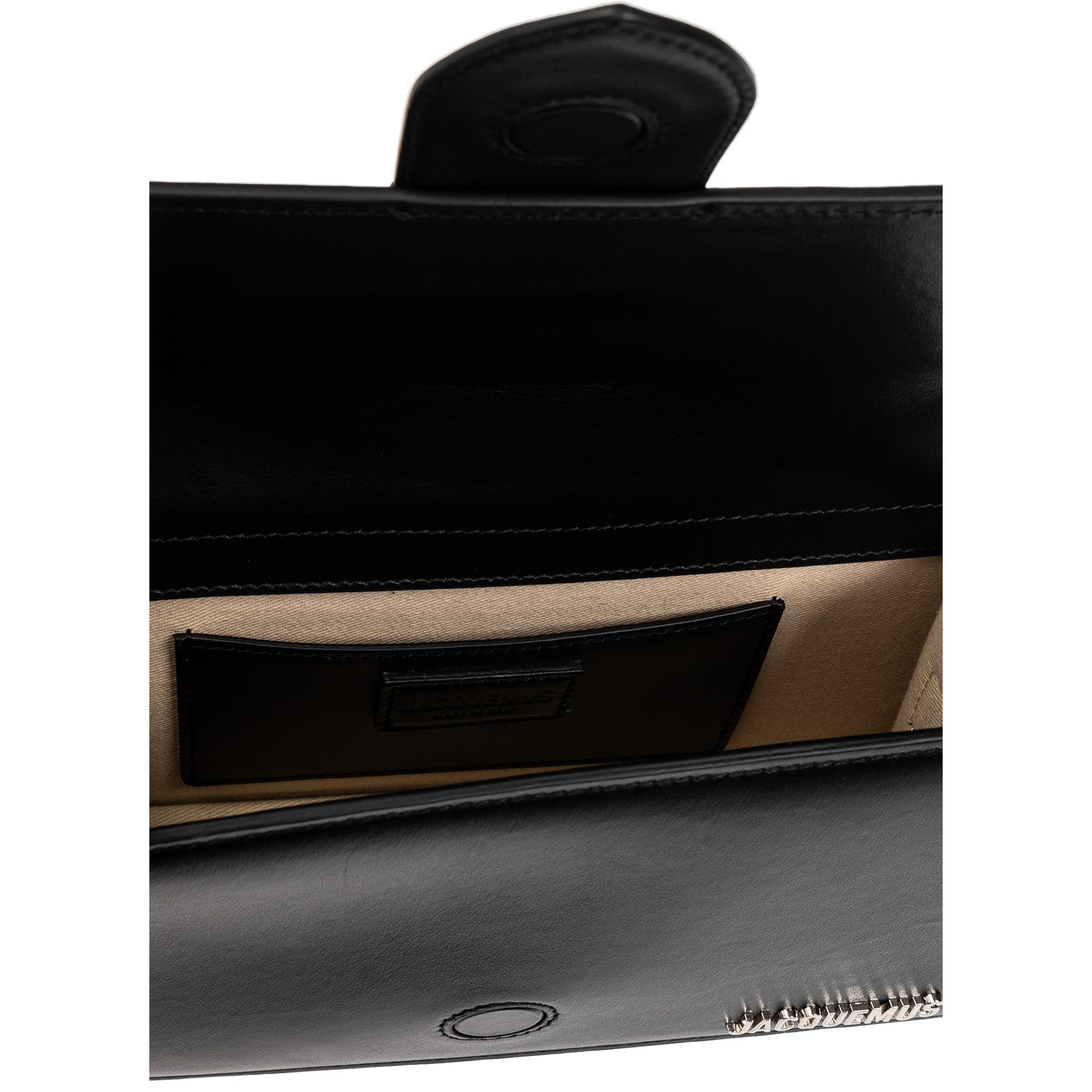 Jacquemus-Jacquemus Le Grand Bambino Bag - Silver Logo-WOMEN BAGS-Black-Deal-Outlet-by-ARCHIVIST