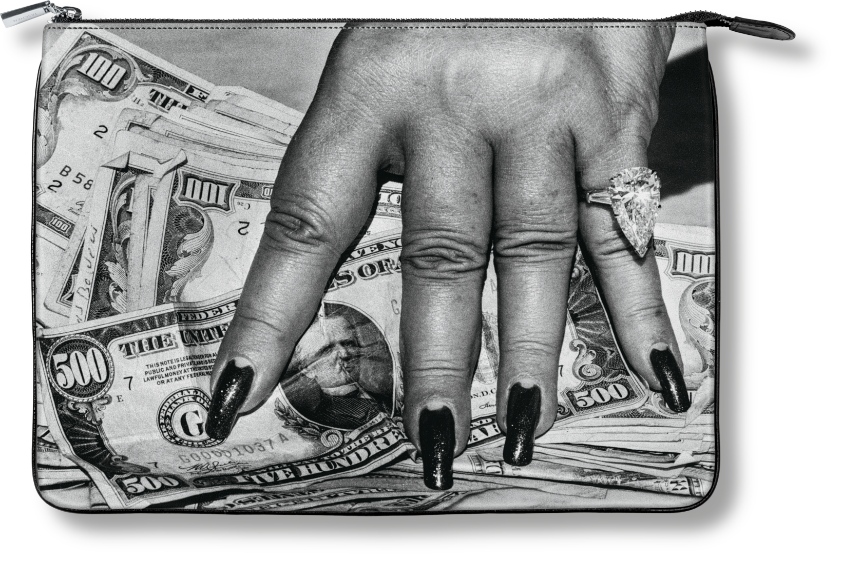 Taschen-TASCHEN Pouch. Helmut Newton ‘Fat Hand and Dollars’-Fashion-Black-Deal-Outlet-by-ARCHIVIST
