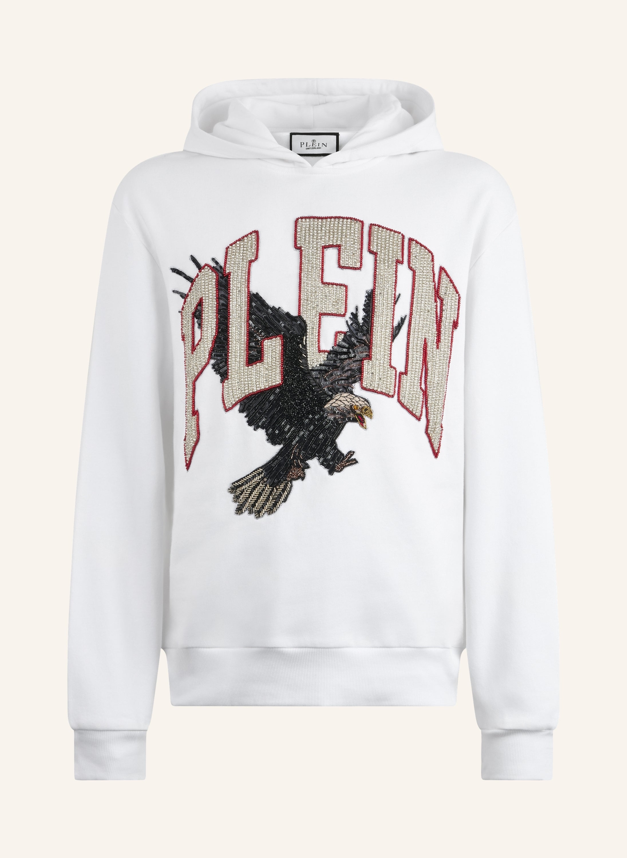 Washed Hoodie Sweatshirt Plein Eagle