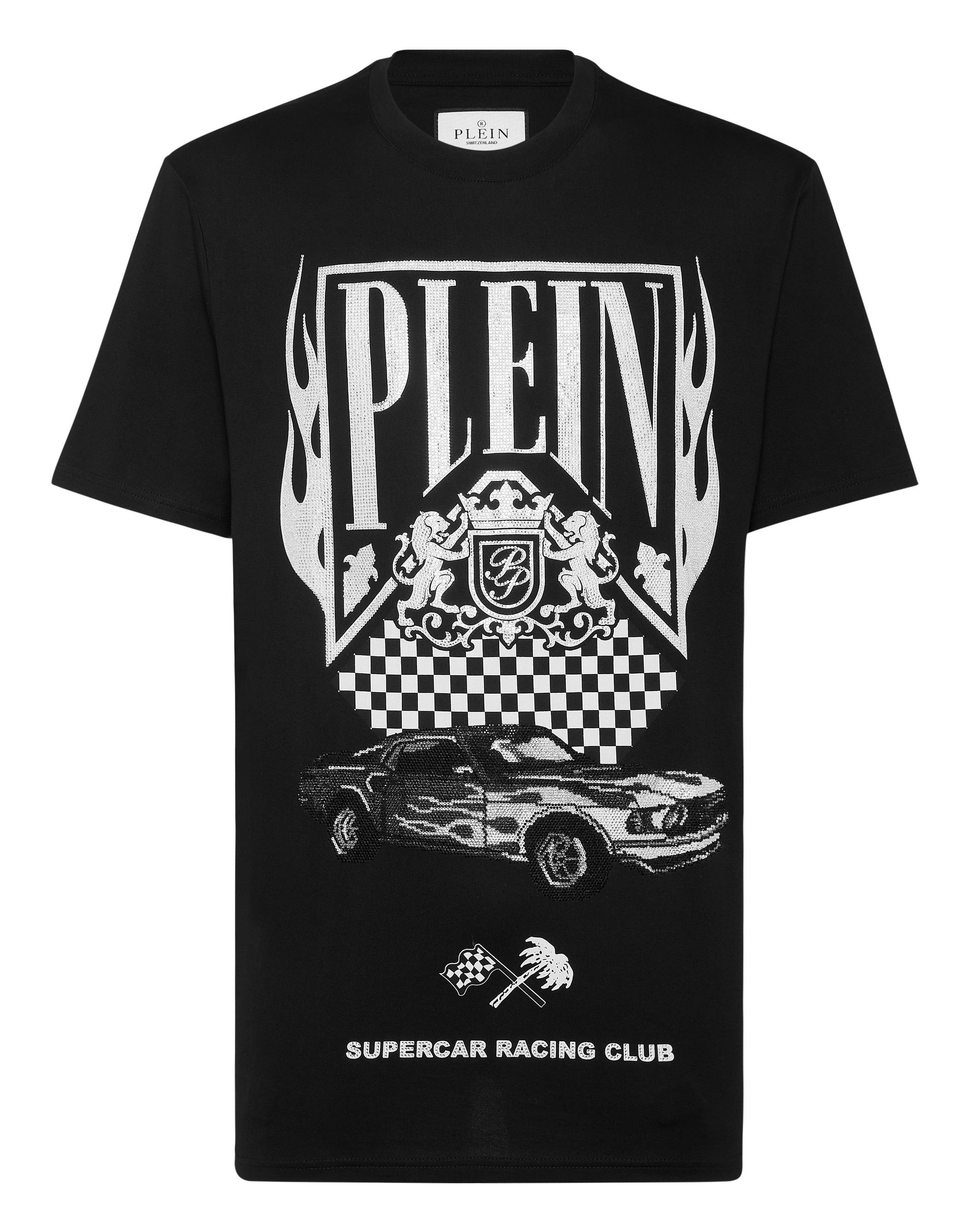 Jersey T-shirt Round Neck SS Strass Flame Racing