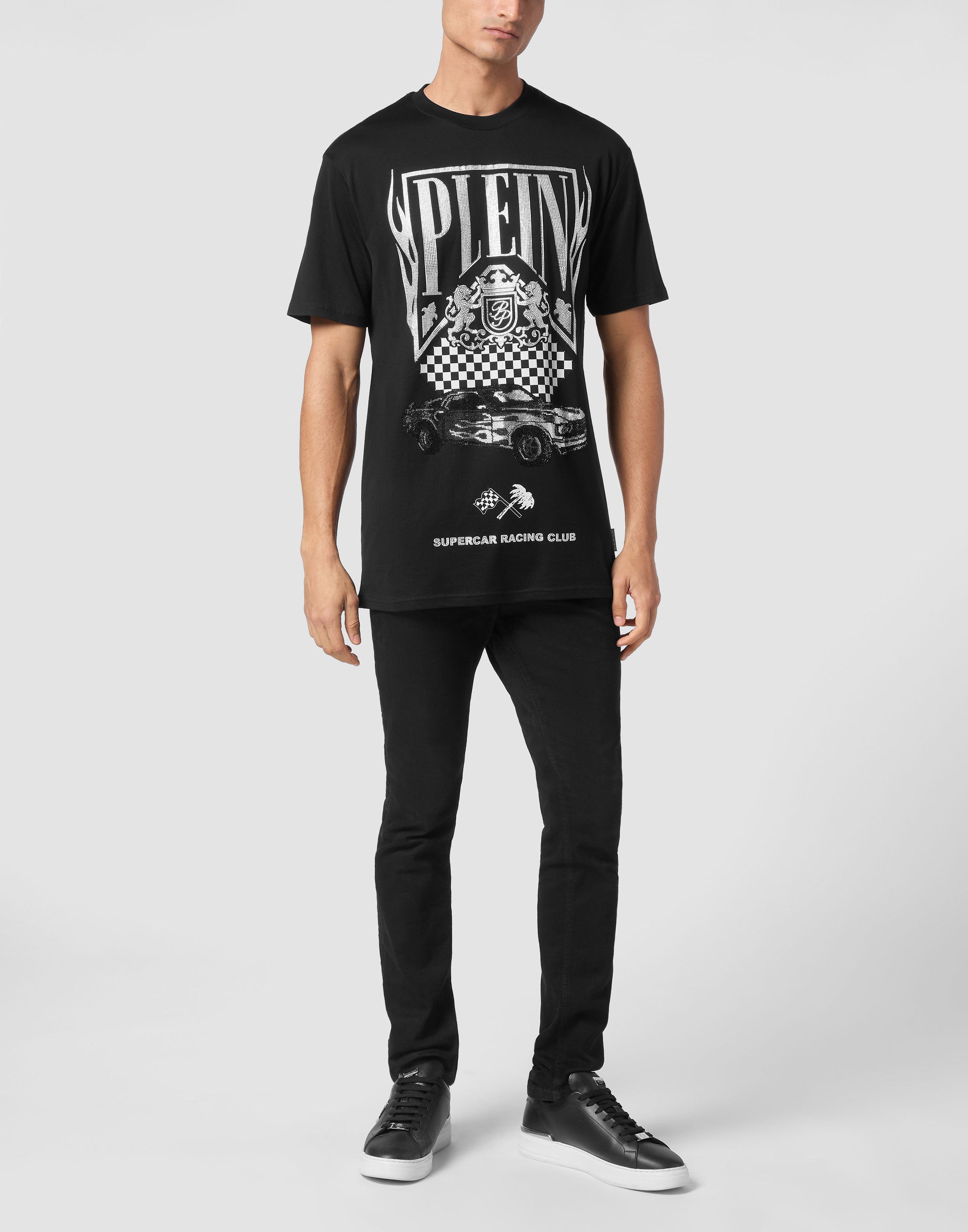 Jersey T-shirt Round Neck SS Strass Flame Racing