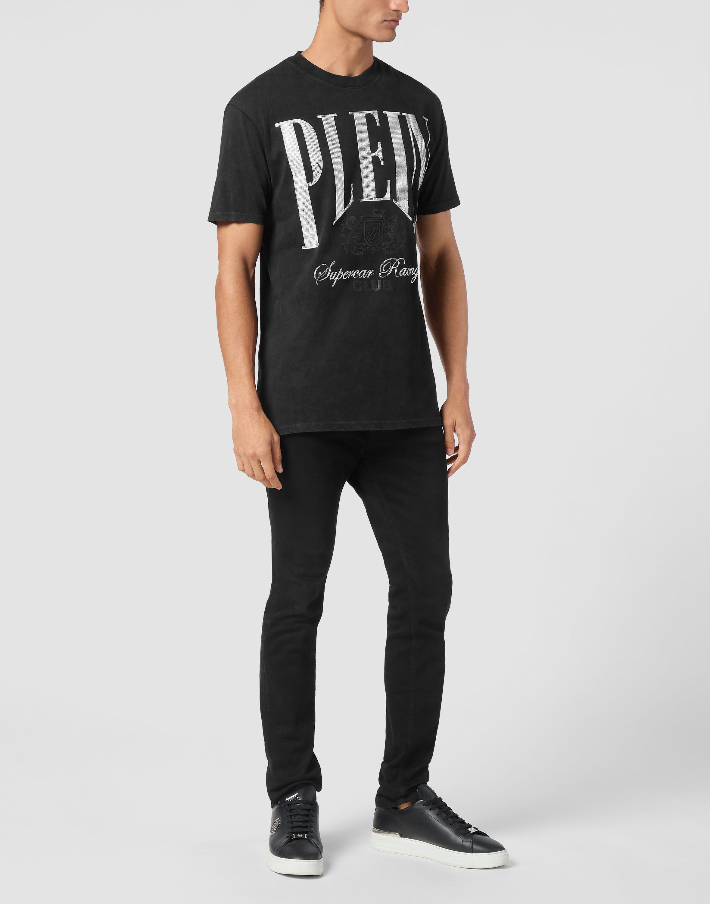Jersey T-shirt Round Neck SS Strass Cars Racing