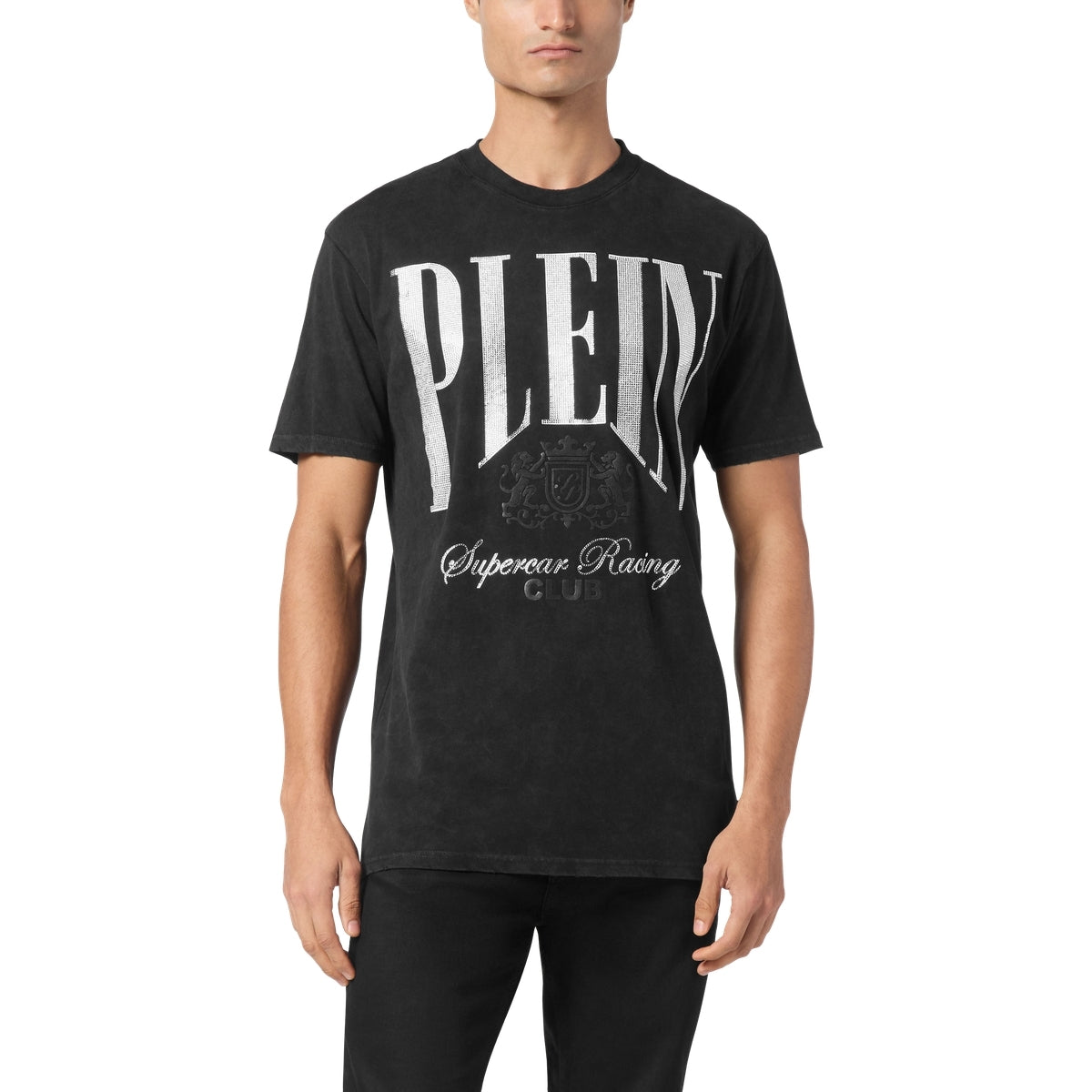 Jersey T-shirt Round Neck SS Strass Cars Racing
