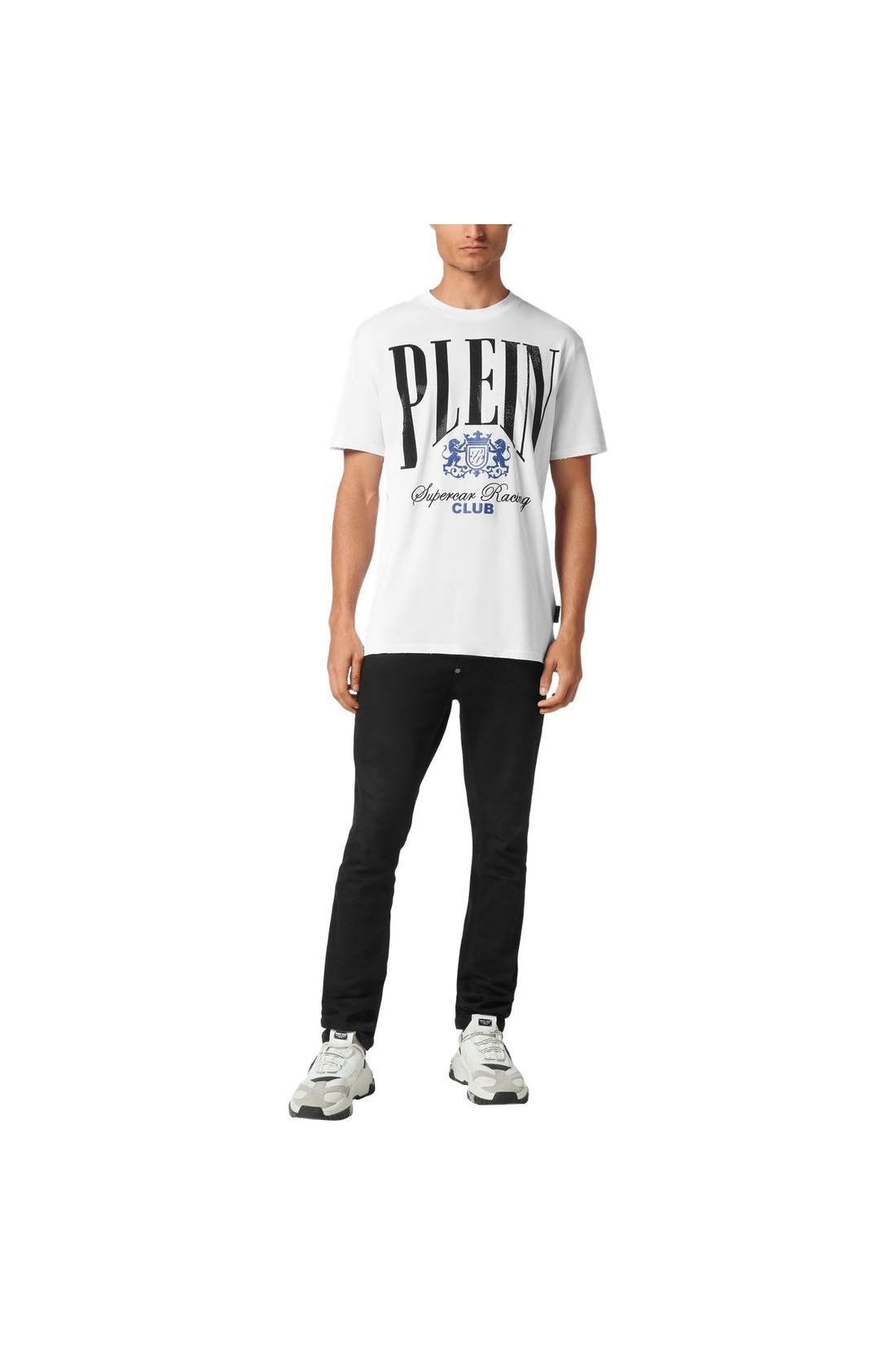 Philipp Plein Jersey T-shirt Round Neck SS Strass Cars Racing, Shirts