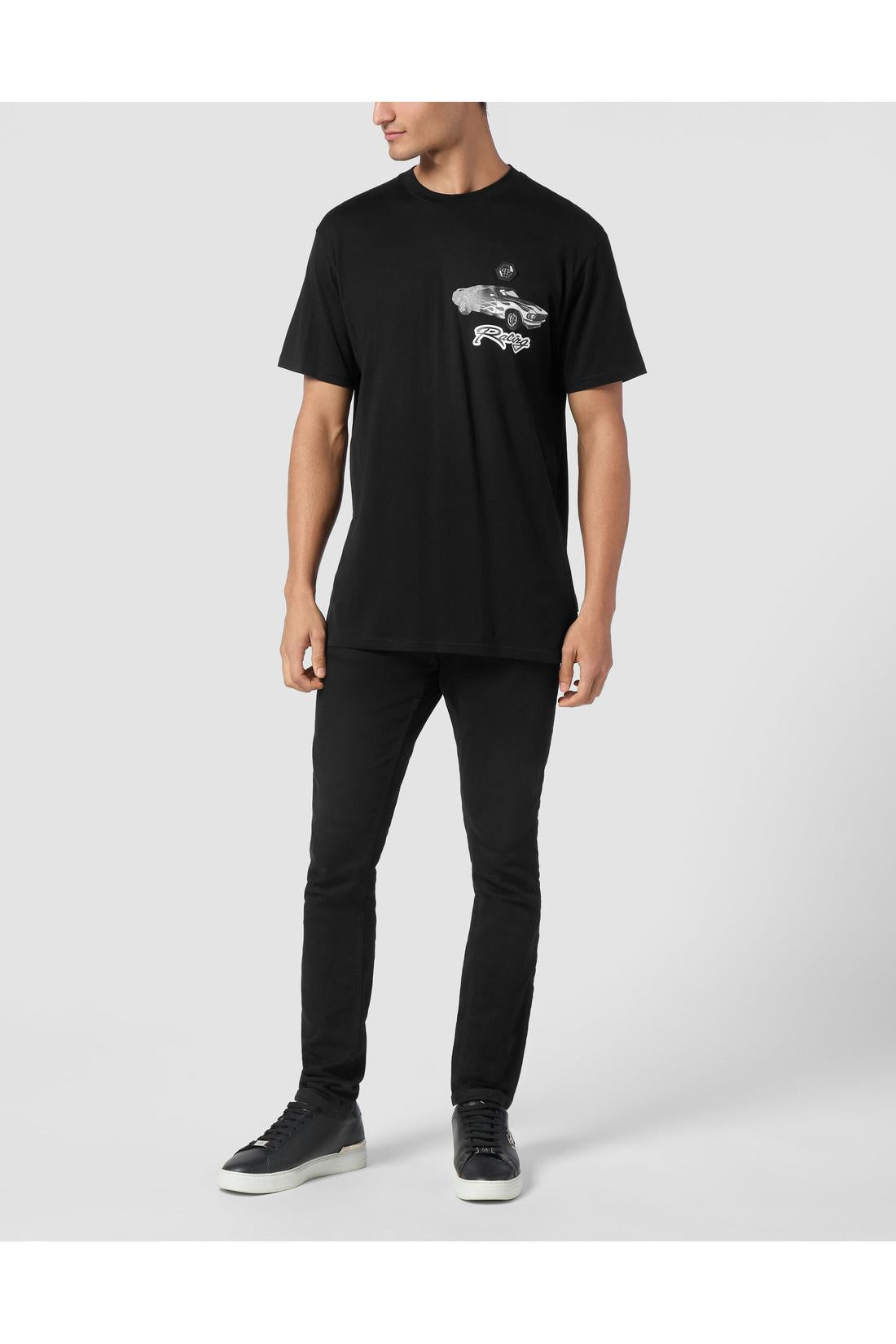 Philipp Plein Jersey T-shirt Round Neck SS Cars Racing, Shirts