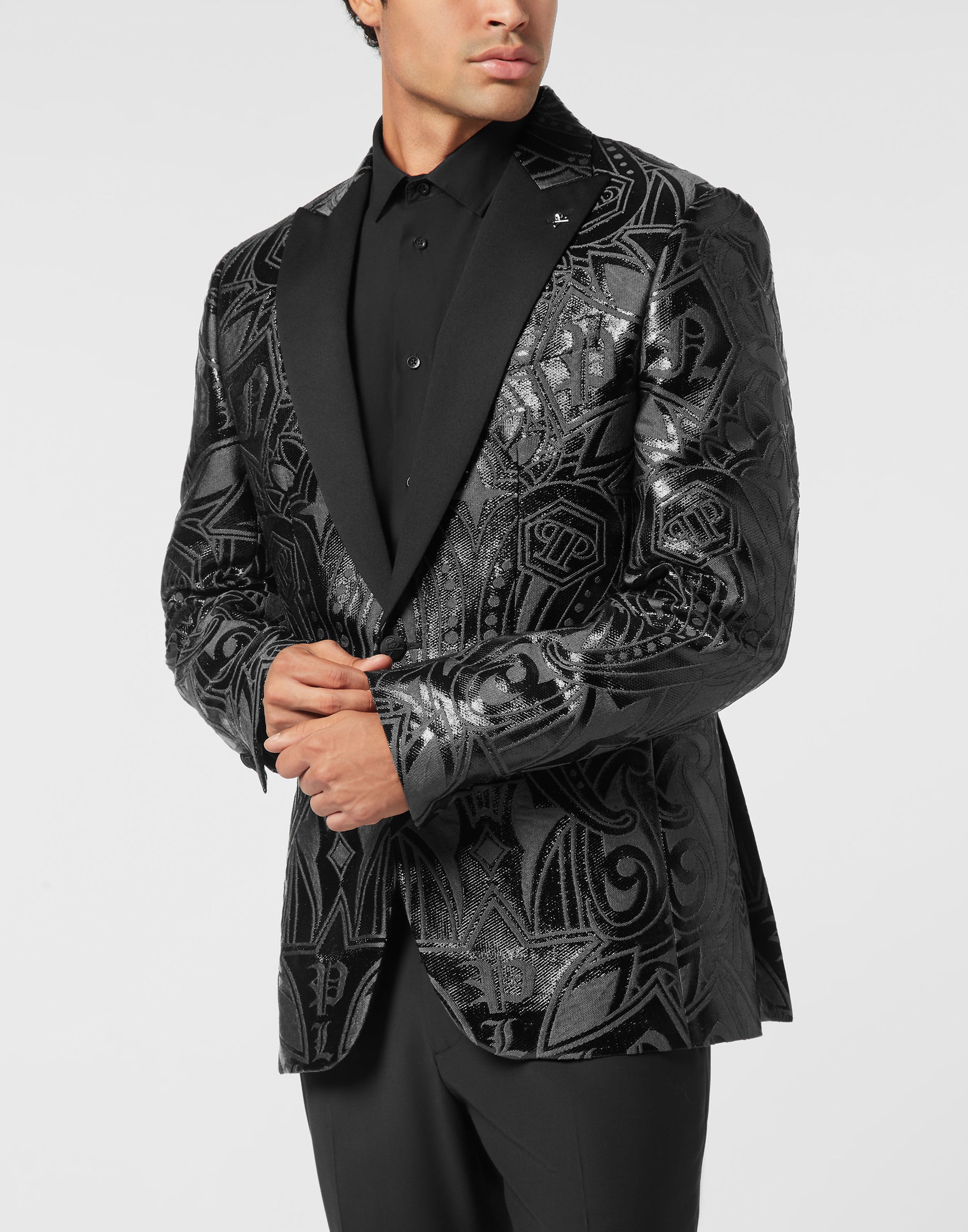 Jacquard Lord Fit Blazer Gothic Plein