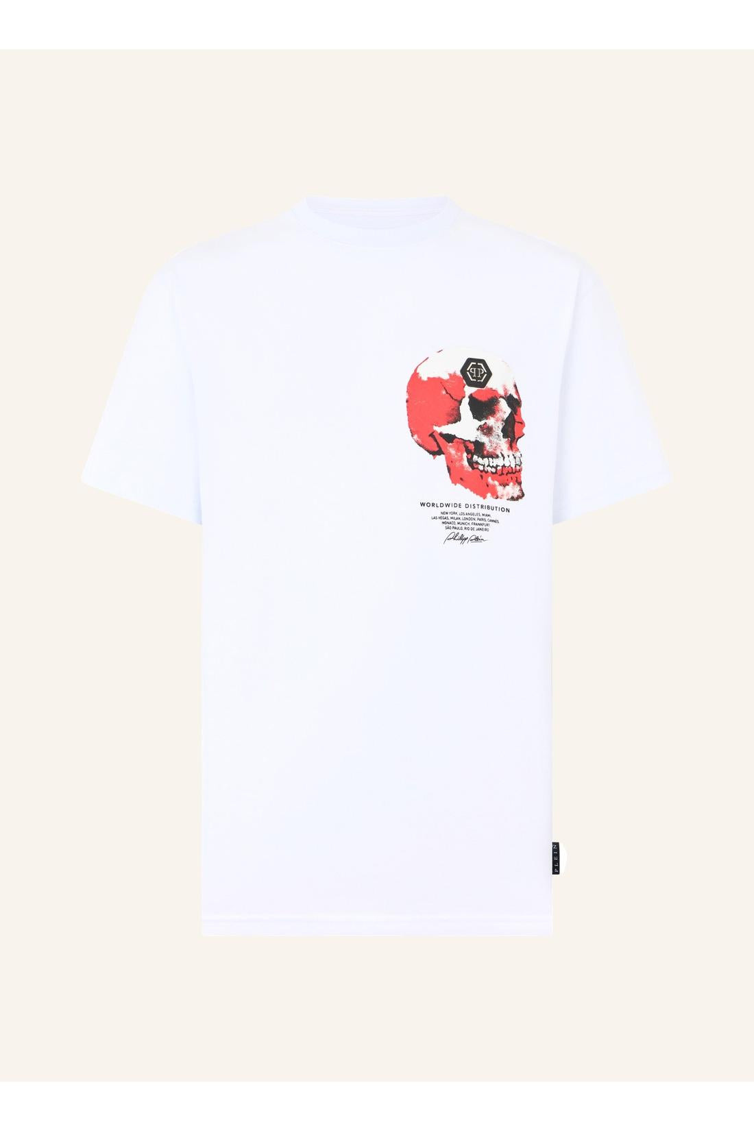 Philipp Plein Roundneck T-Shirt Puffy Red Skull Skull, Shirts