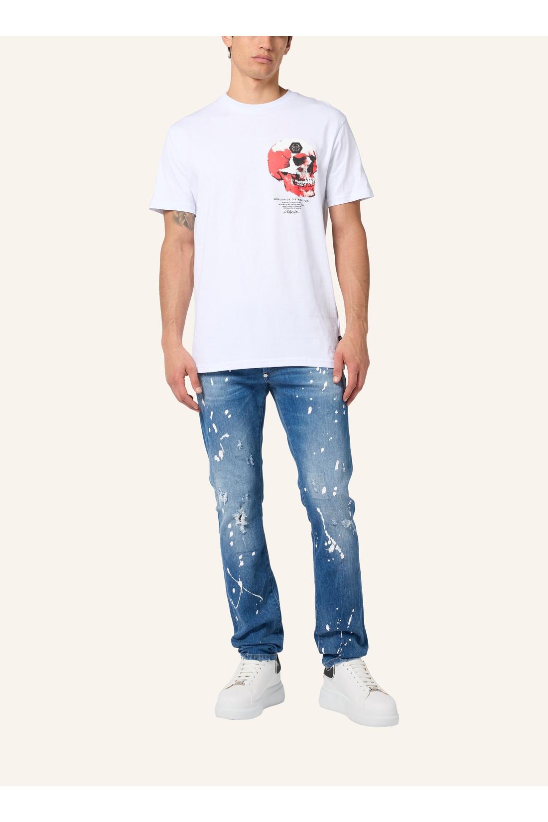 Philipp Plein Roundneck T-Shirt Puffy Red Skull Skull, Shirts
