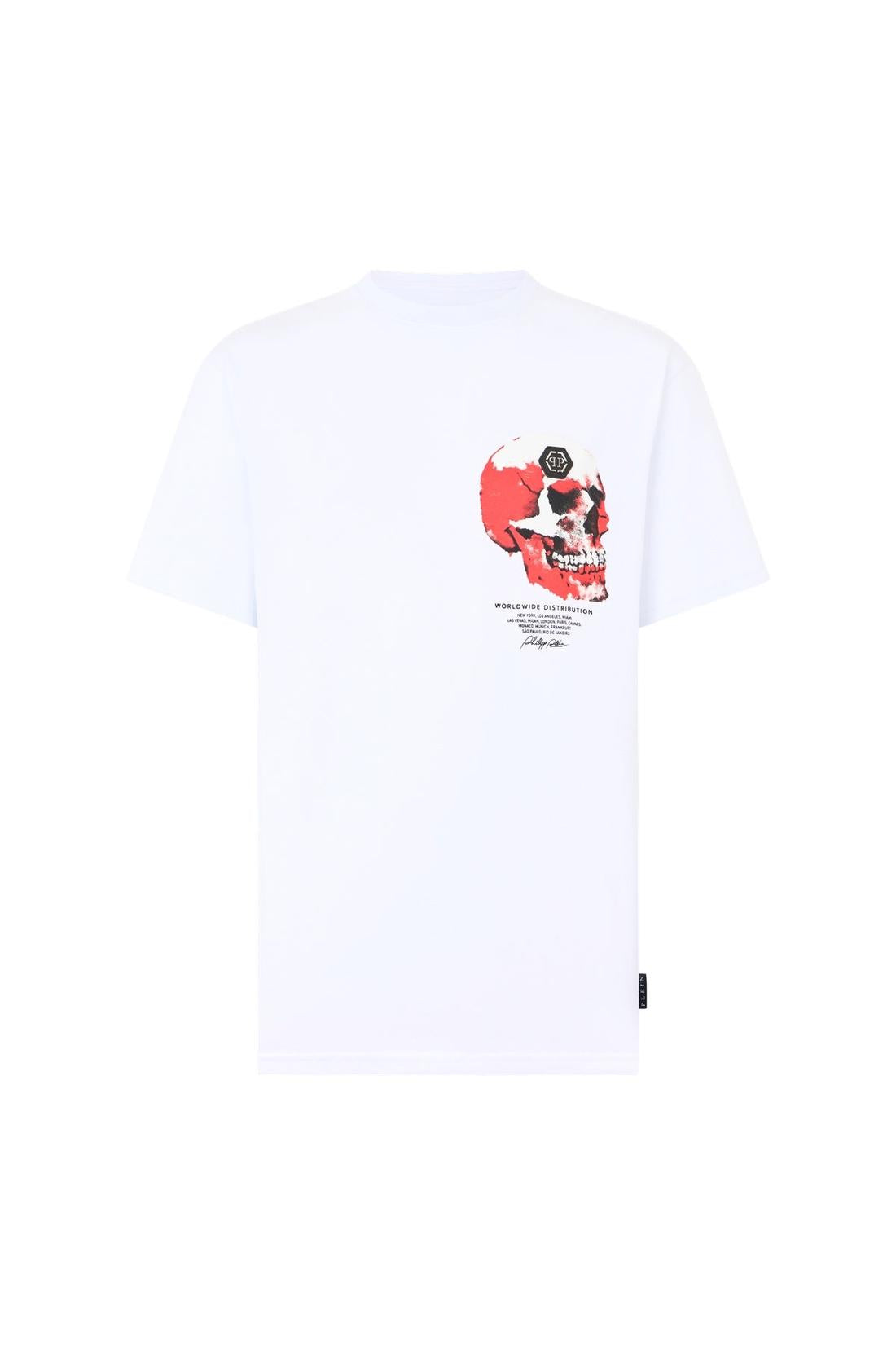 Philipp Plein Roundneck T-Shirt Puffy Red Skull Skull, Shirts