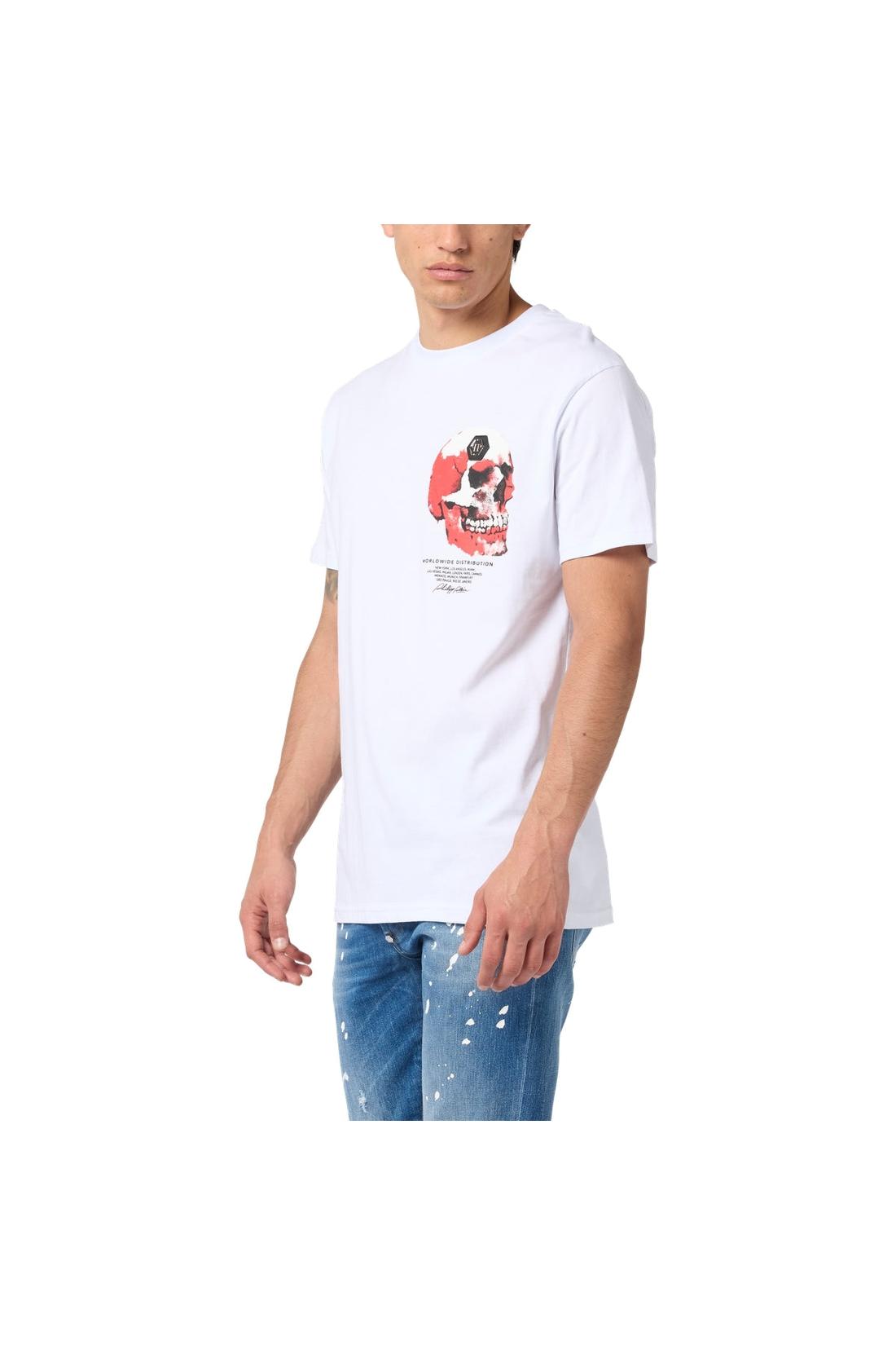 Philipp Plein Roundneck T-Shirt Puffy Red Skull Skull, Shirts