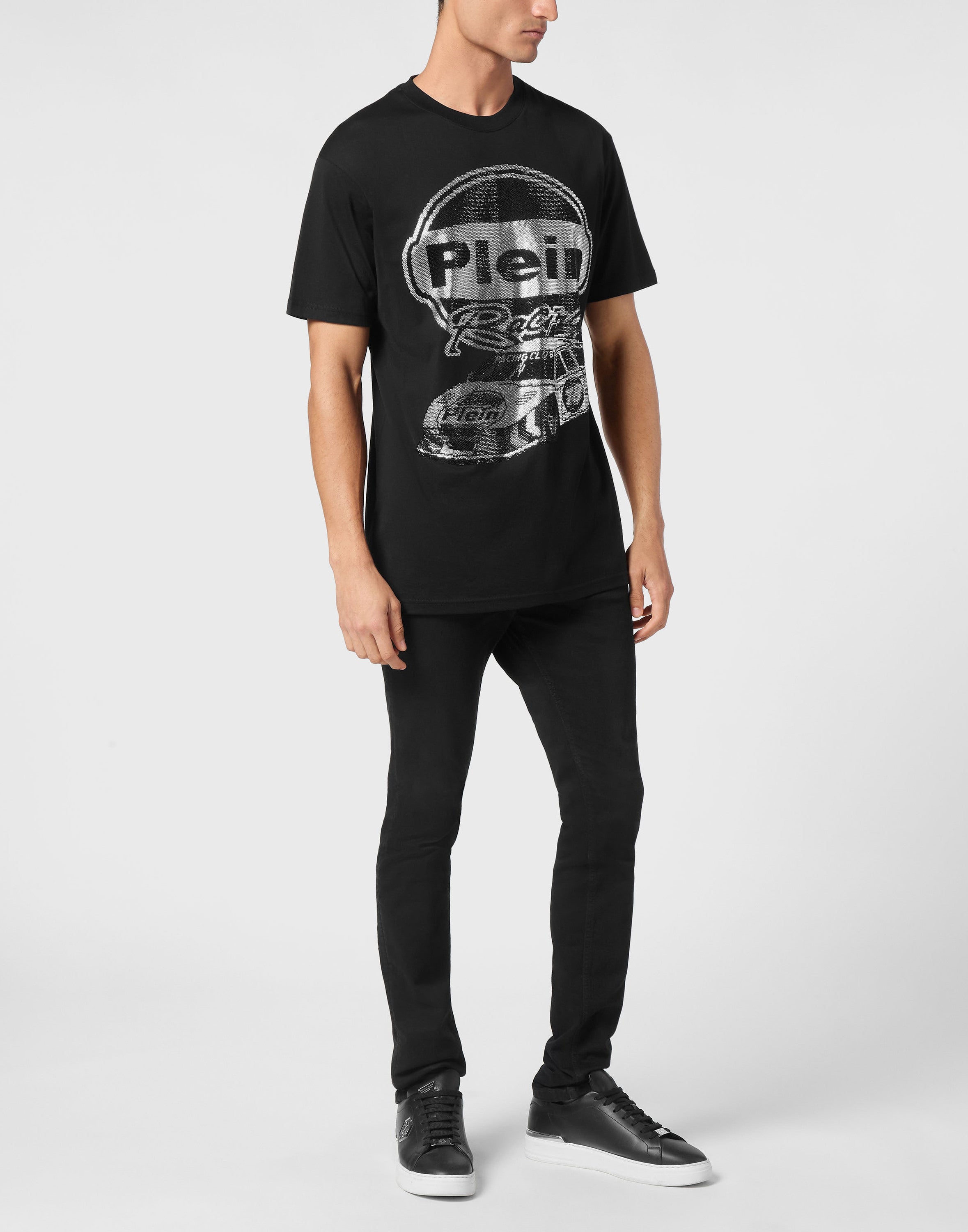Jersey T-shirt Round Neck SS Strass Cars Racing
