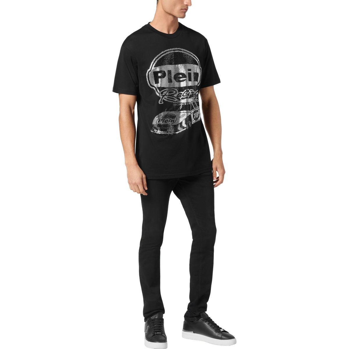 Jersey T-shirt Round Neck SS Strass Cars Racing