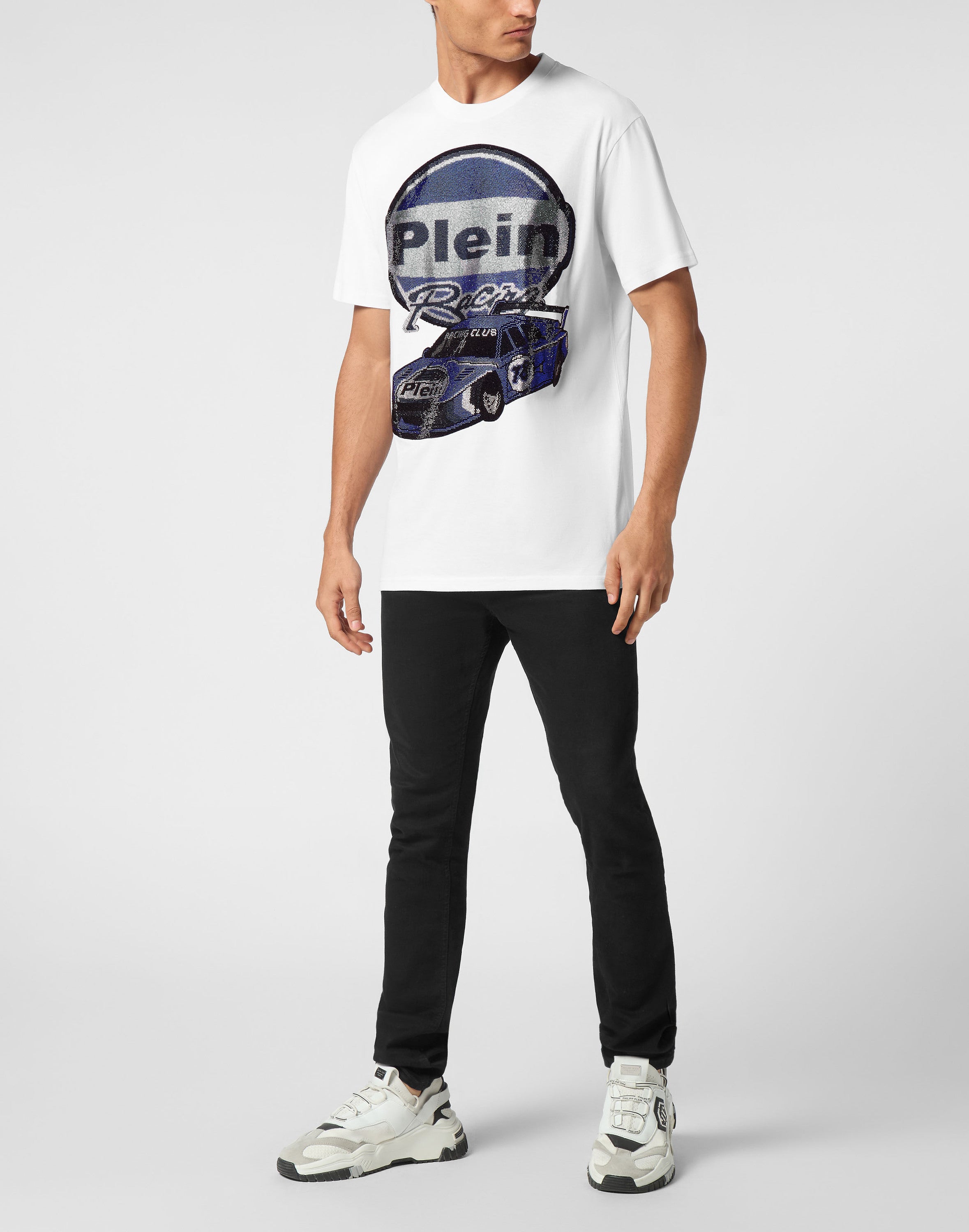 Jersey T-shirt Round Neck SS Strass Cars Racing