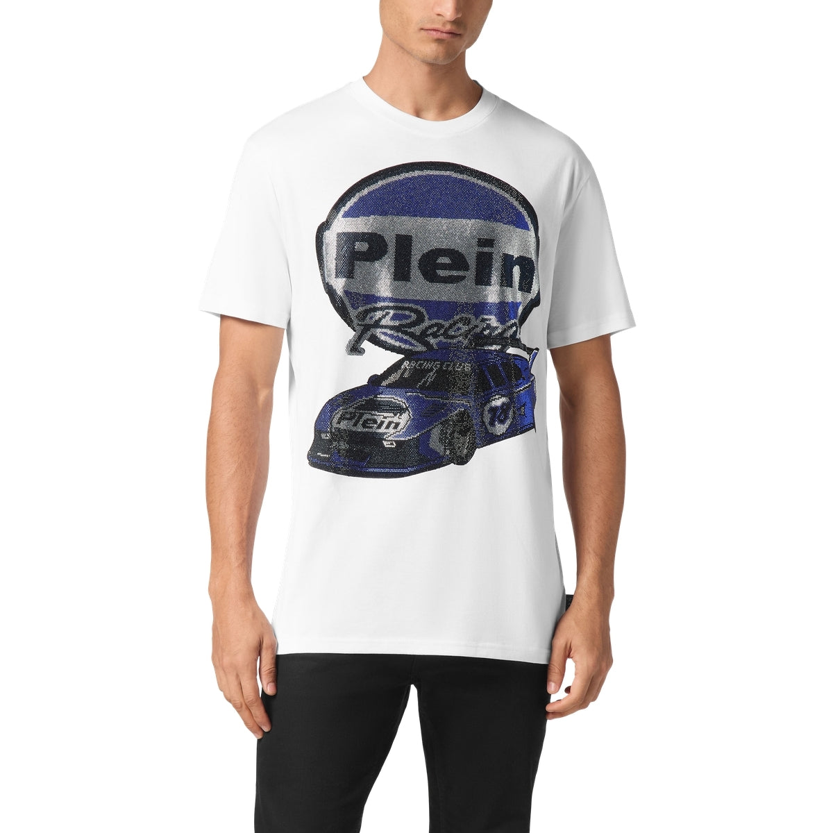 Jersey T-shirt Round Neck SS Strass Cars Racing