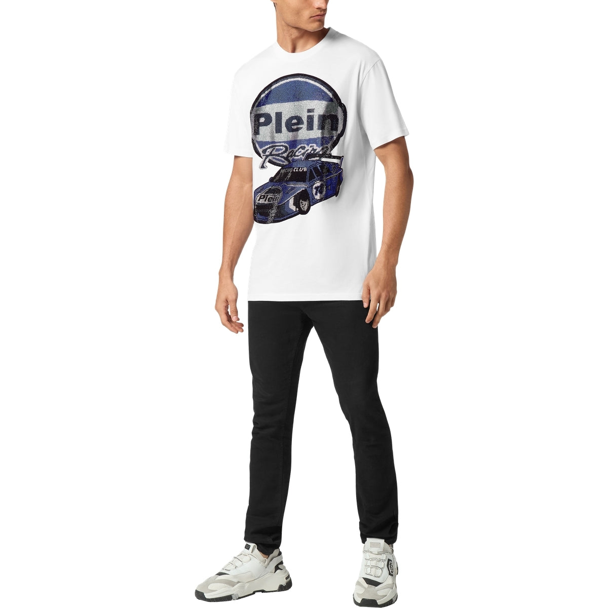 Jersey T-shirt Round Neck SS Strass Cars Racing