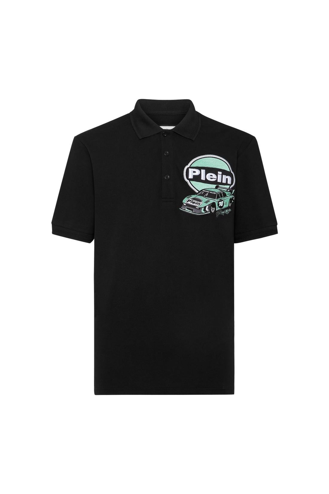 Philipp Plein Pique Polo Shirt SS Slim Fit Cars Racing, Shirts