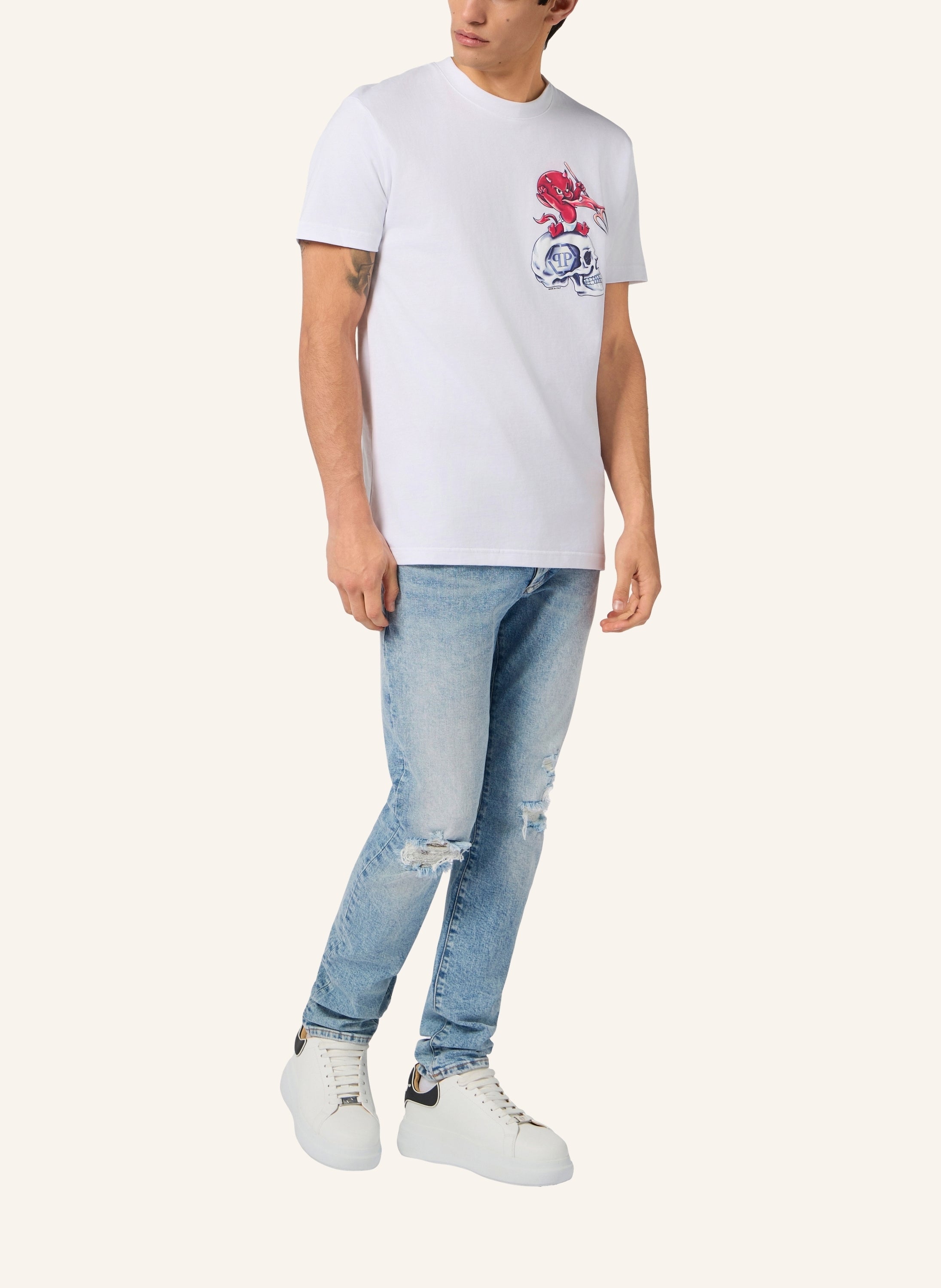 Round Neck T-Shirt Baby Devil Small