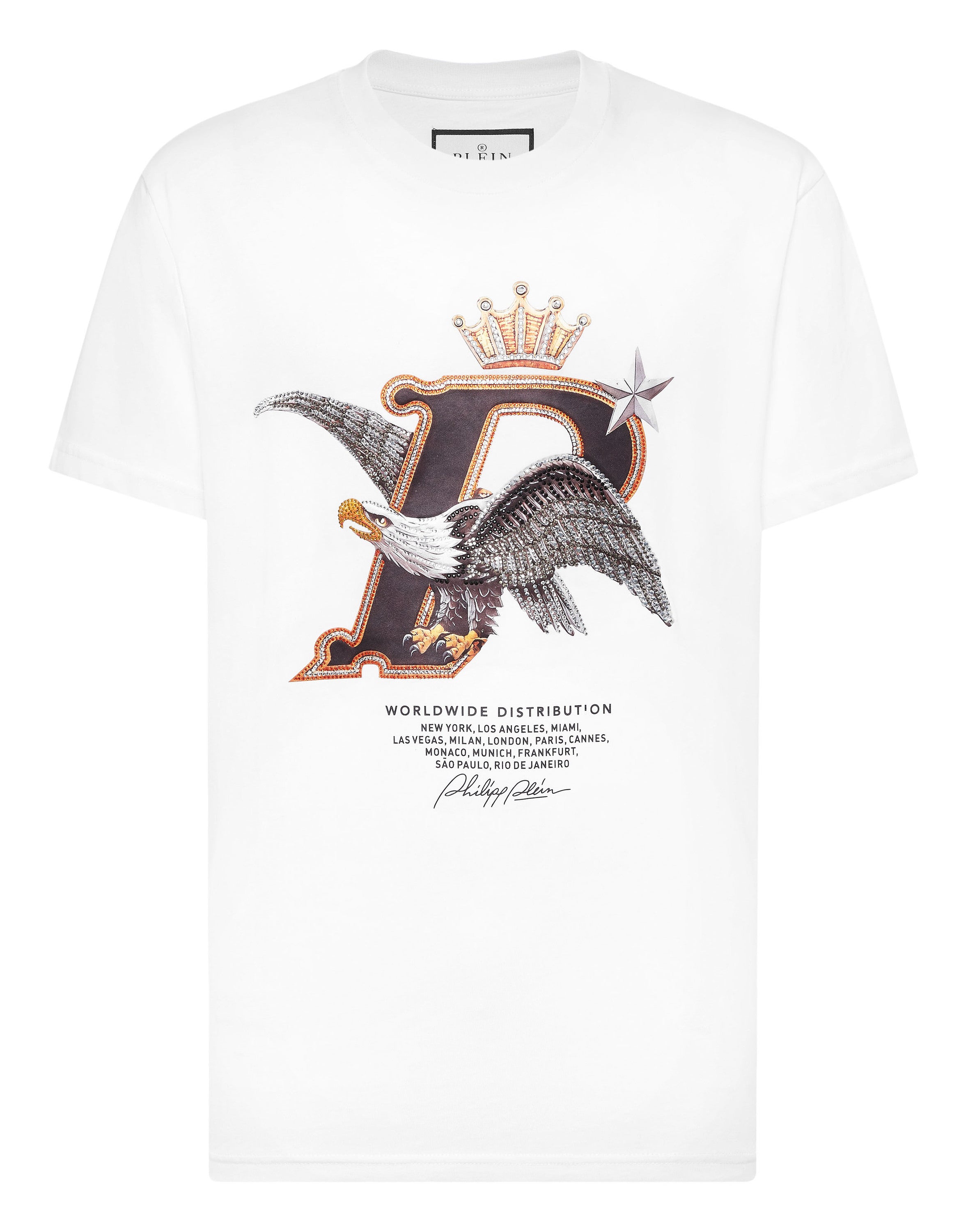 Round Neck T-Shirt Eagle Plein Worldwide