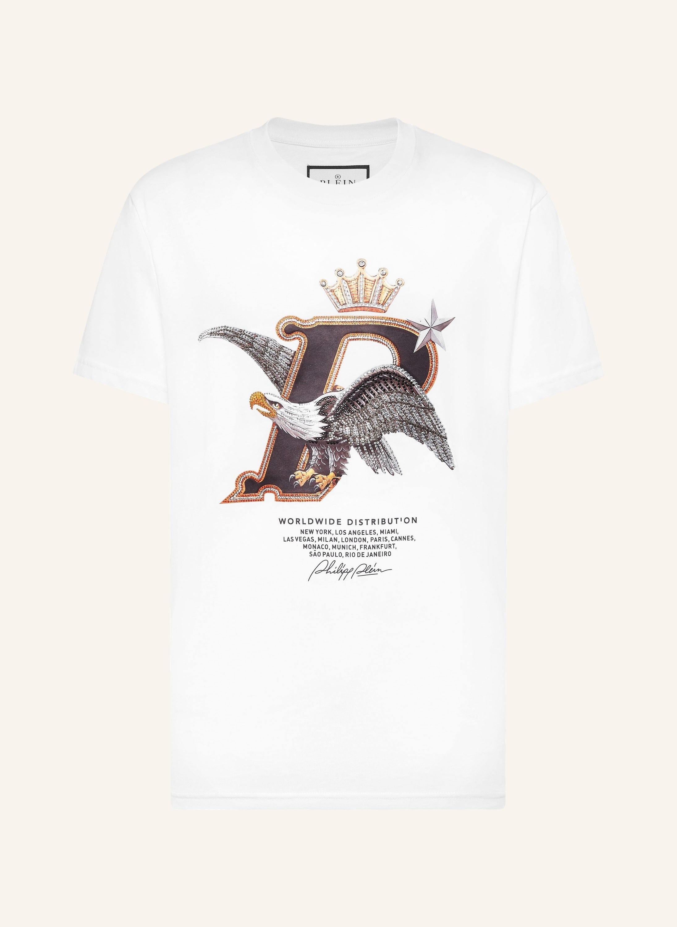 Round Neck T-Shirt Eagle Plein Worldwide