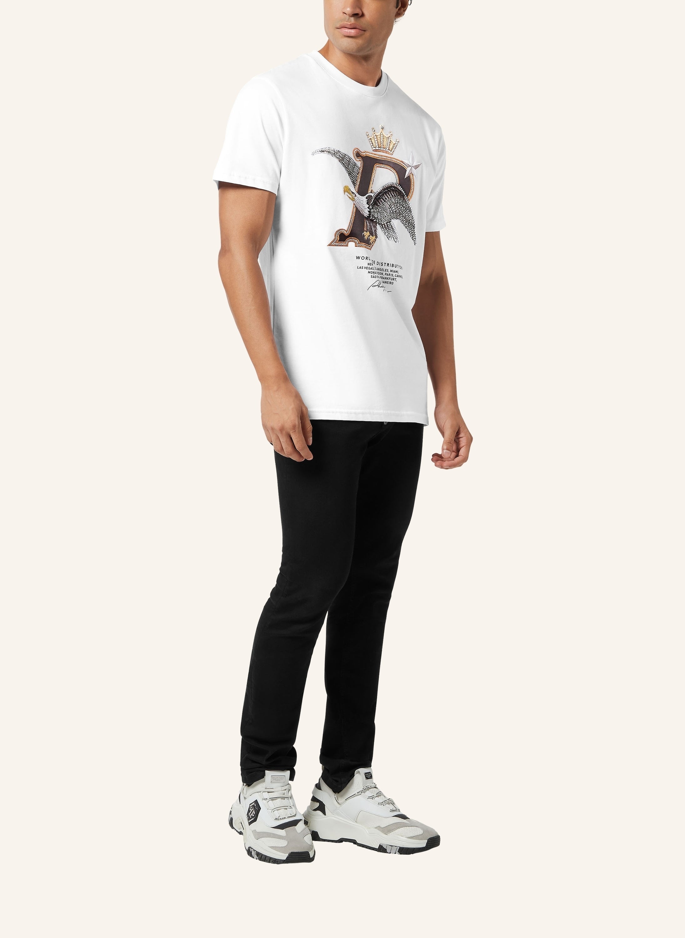 Round Neck T-Shirt Eagle Plein Worldwide