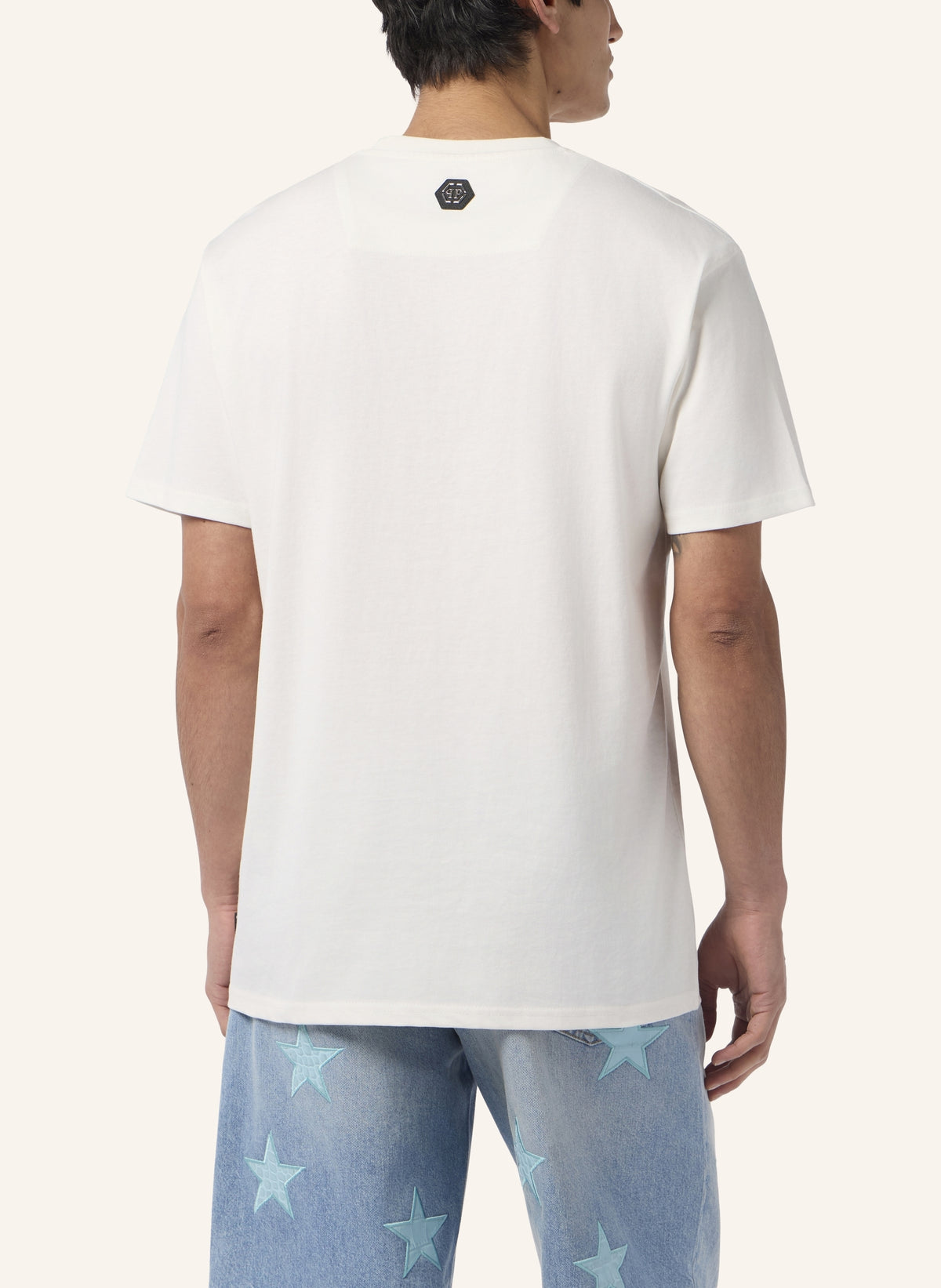 Round Neck T-Shirt Hexagon Line