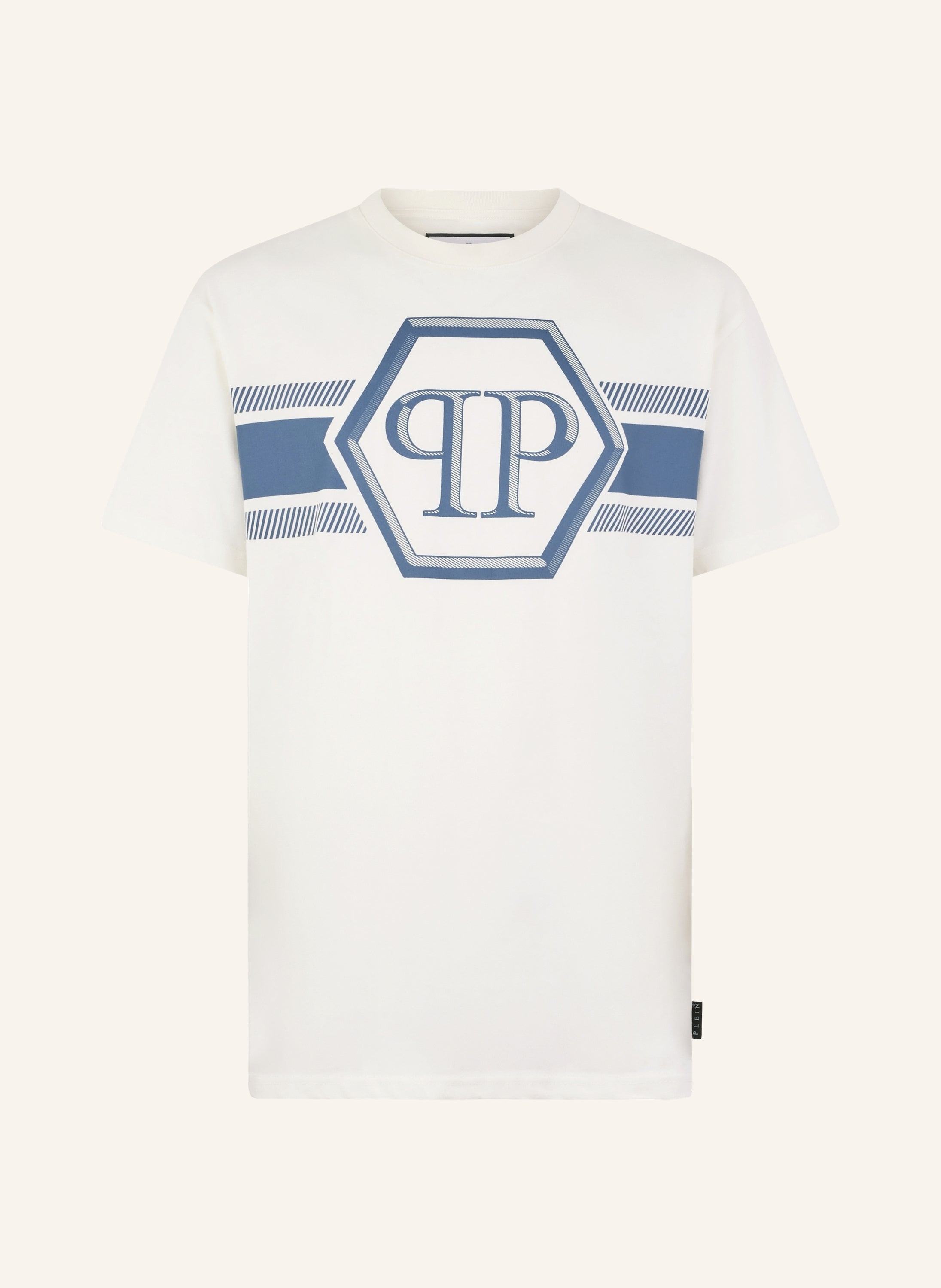 Round Neck T-Shirt Hexagon Line