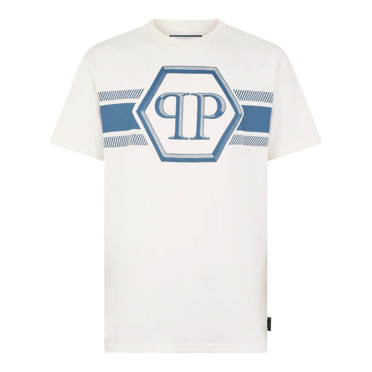 Round Neck T-Shirt Hexagon Line