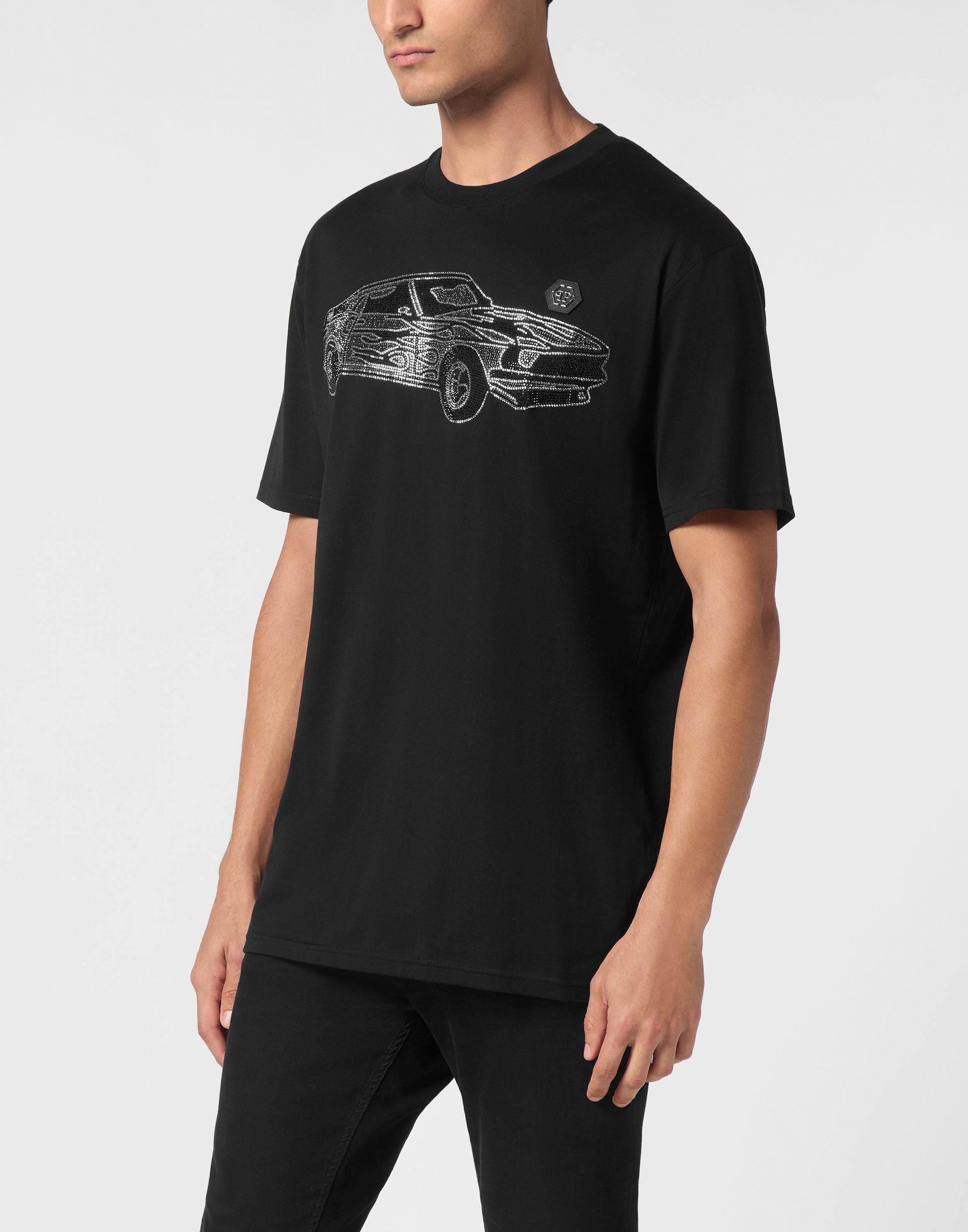 Jersey T-shirt Round Neck SS Strass Cars Racing