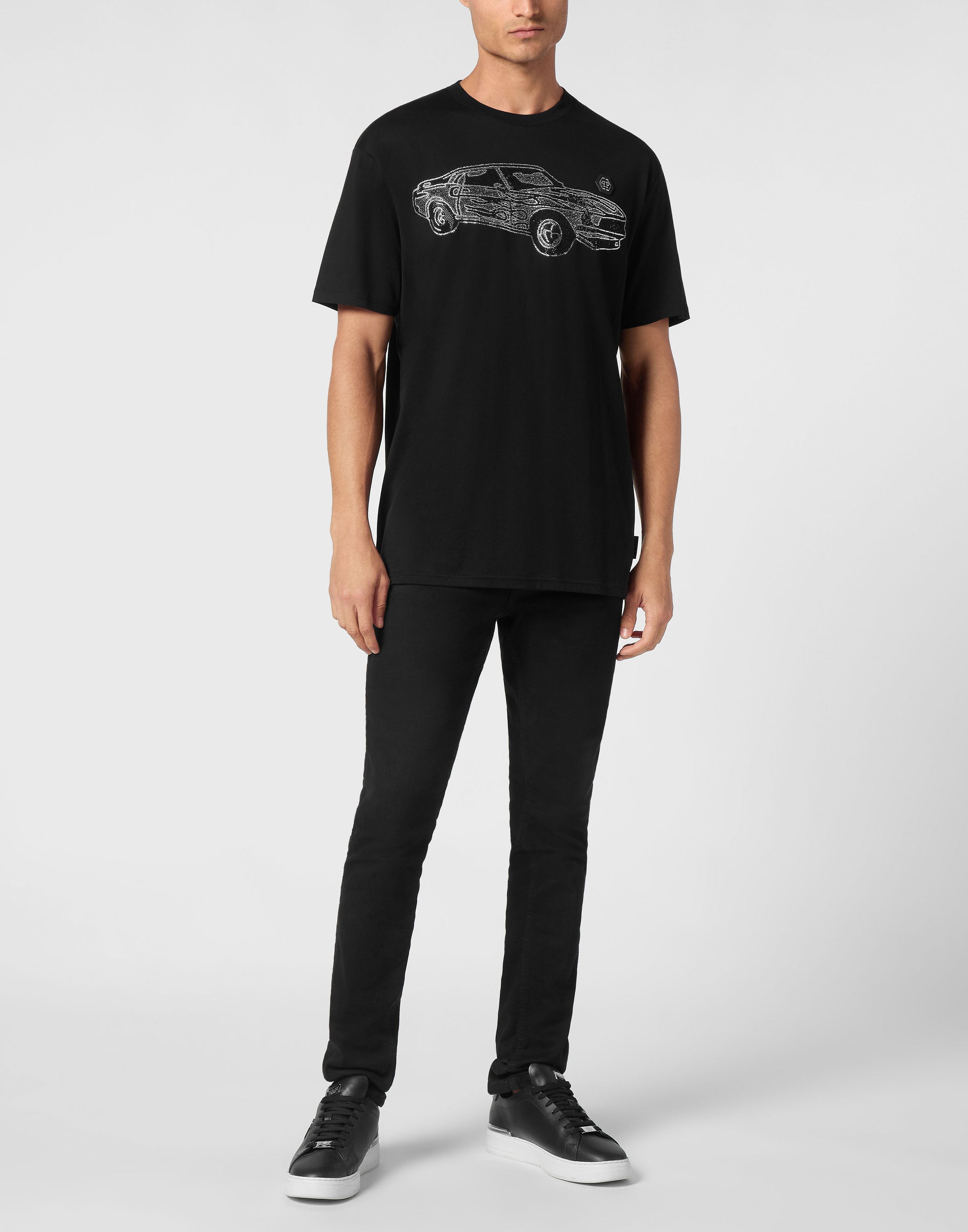 Jersey T-shirt Round Neck SS Strass Cars Racing