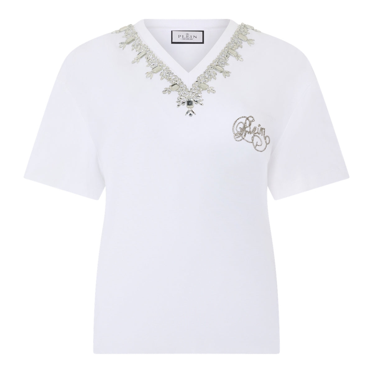 Man Fit V-Neck T-Shirt Crystals