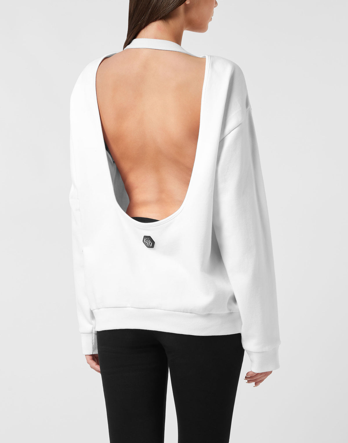 Open Back Roundneck Sweatshirt Plein Eagle
