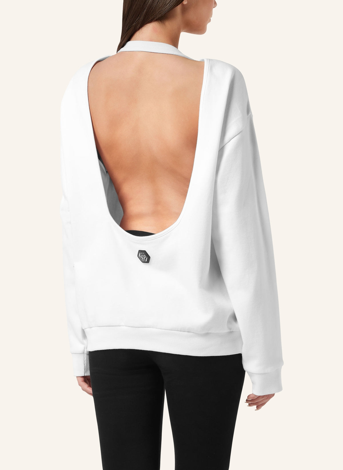 Open Back Roundneck Sweatshirt Plein Eagle