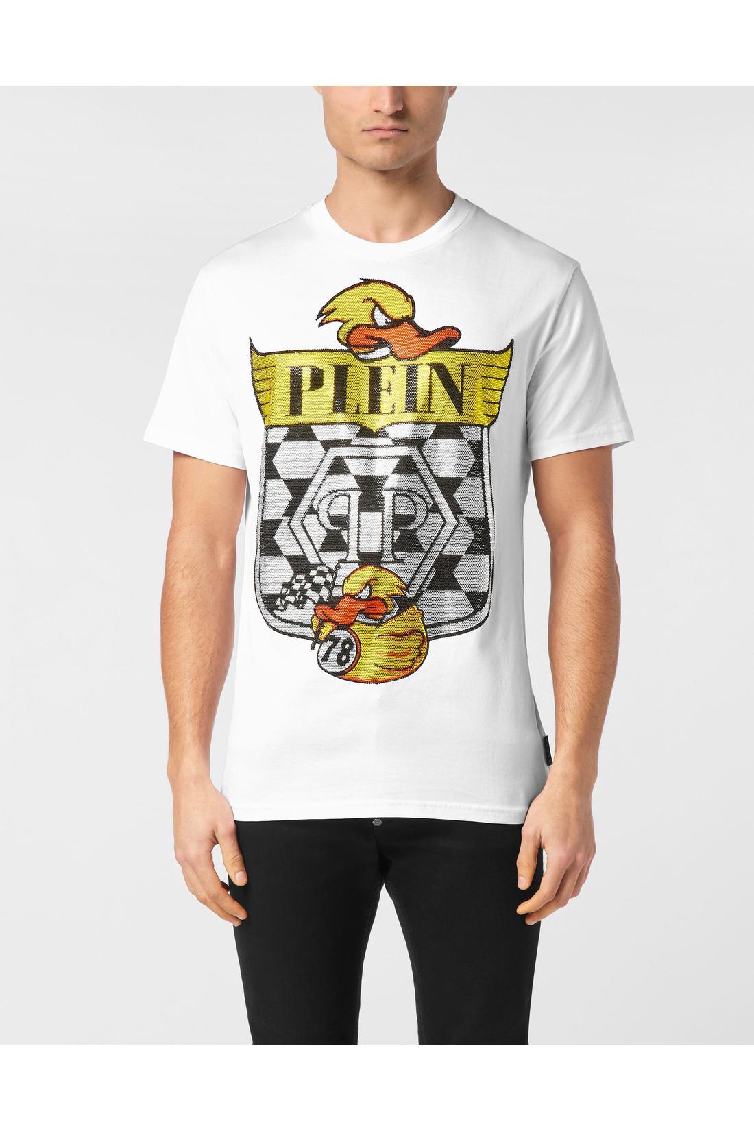 Philipp Plein T-shirt Round Neck SS Tee Duck 1978, Shirts