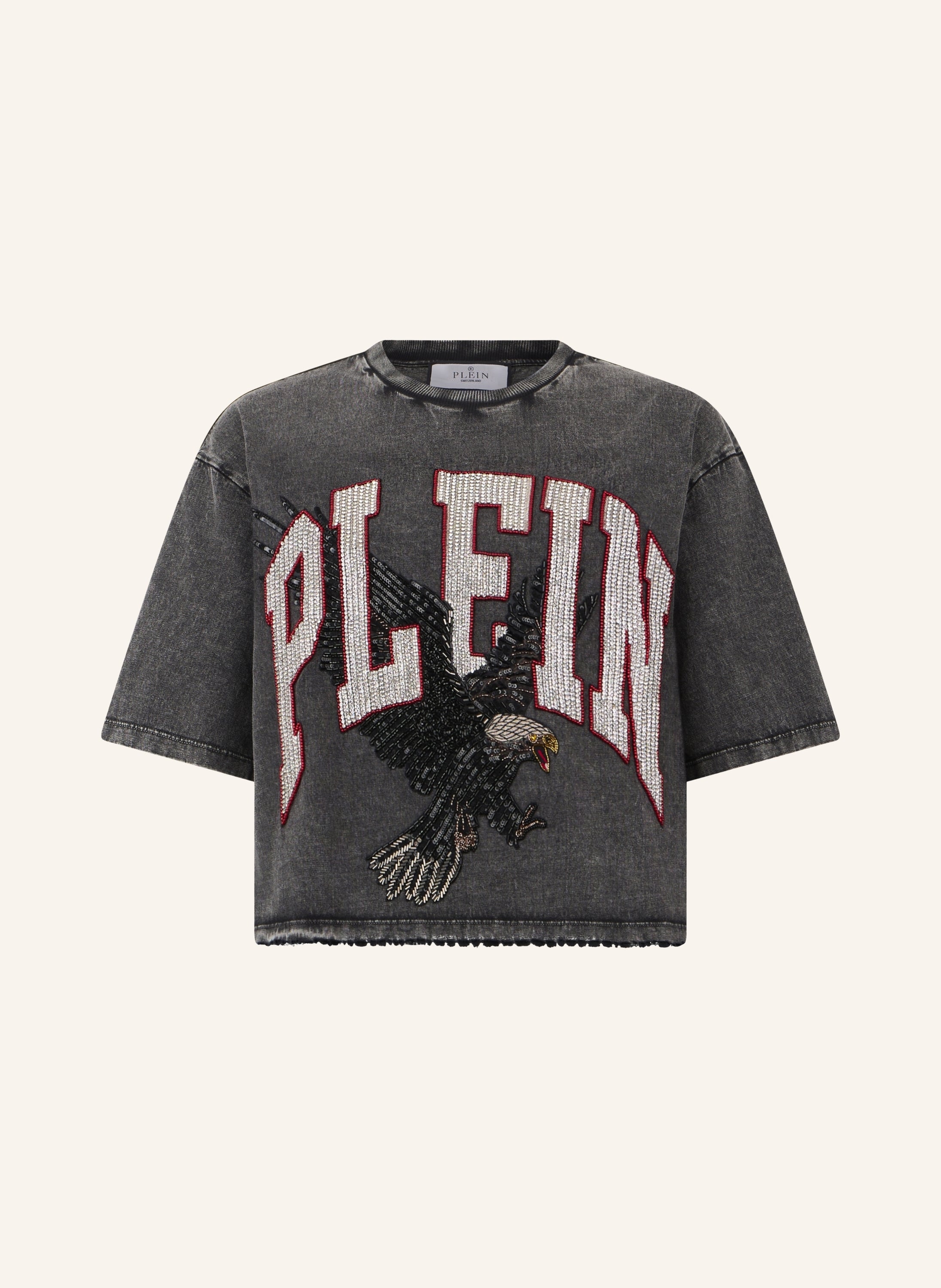 Cropped T-Shirt Plein Eagle