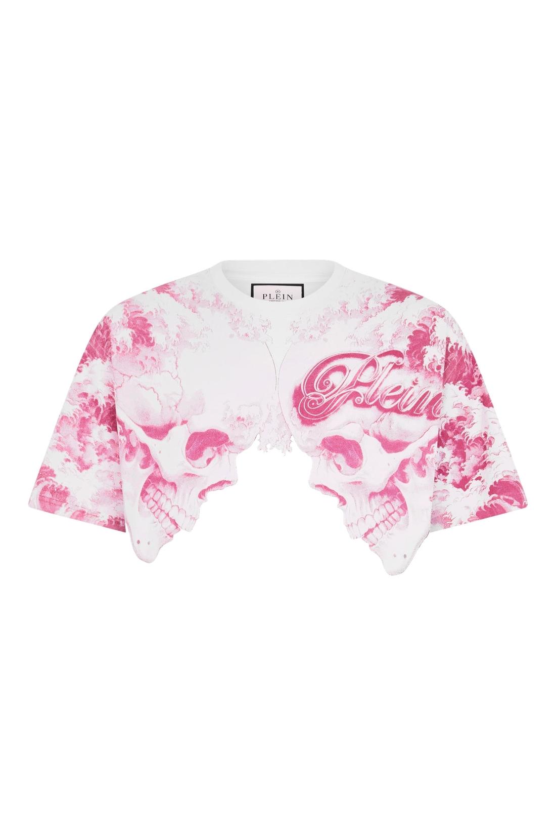 Philipp Plein Round Neck T-Shirt Ceramic Skulls, Shirts