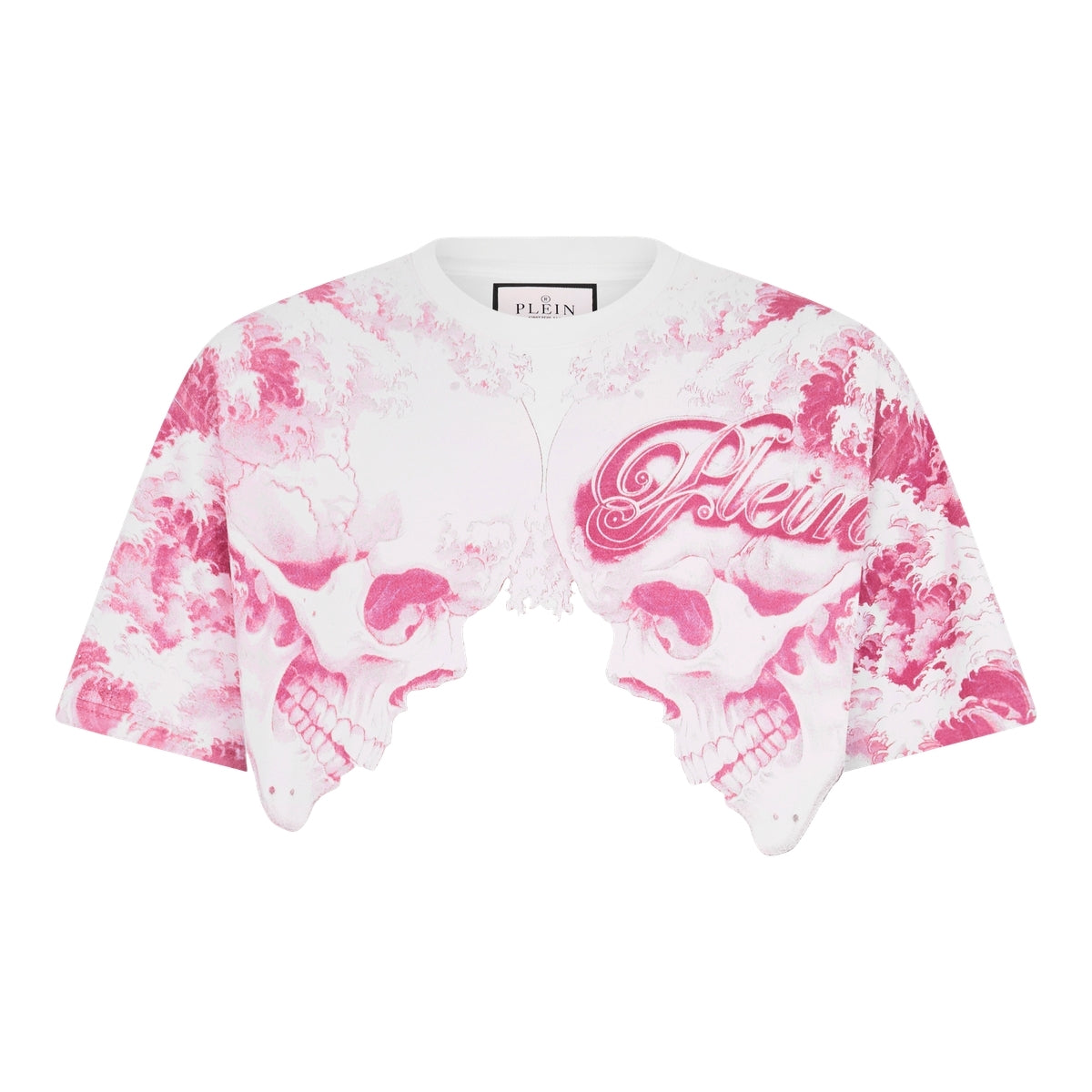 Round Neck T-Shirt Ceramic Skulls