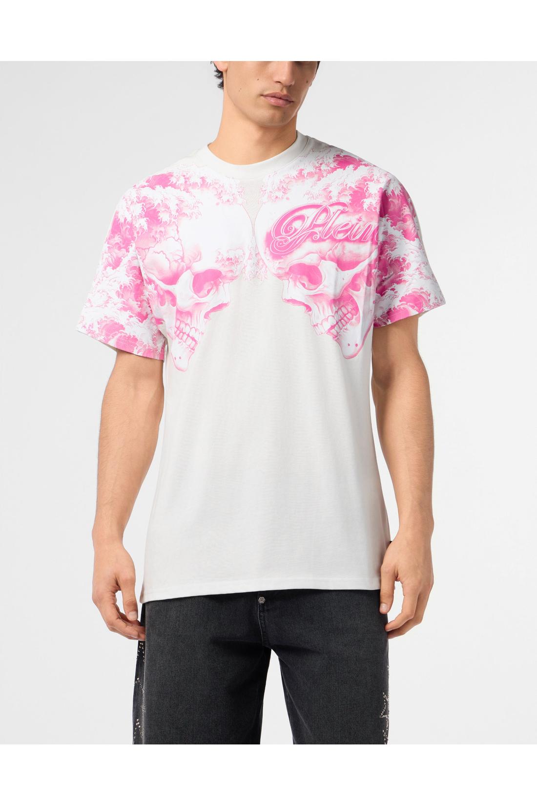 Philipp Plein Round Neck T-Shirt Ceramic Skulls, Shirts