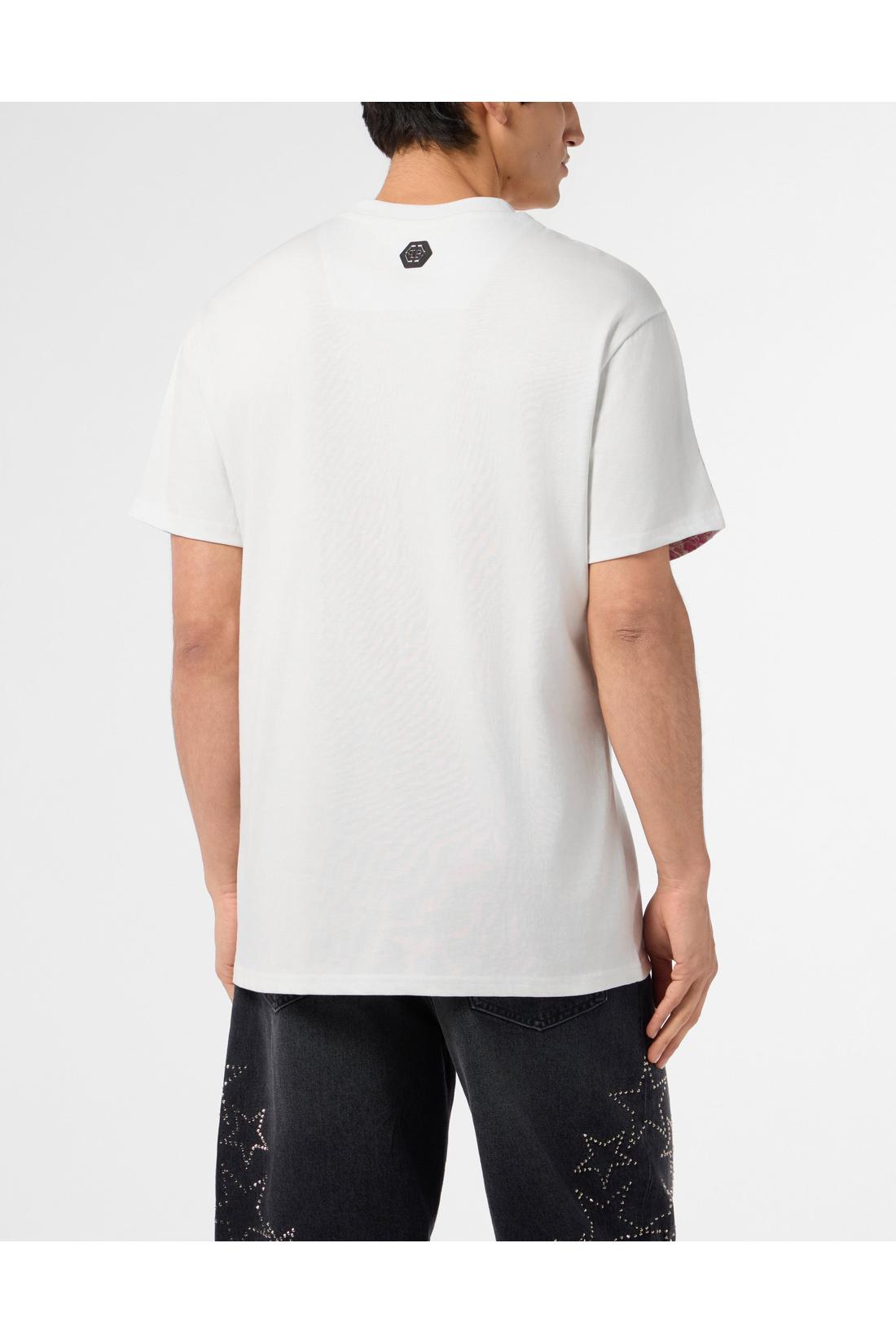 Philipp Plein Round Neck T-Shirt Ceramic Skulls, Shirts