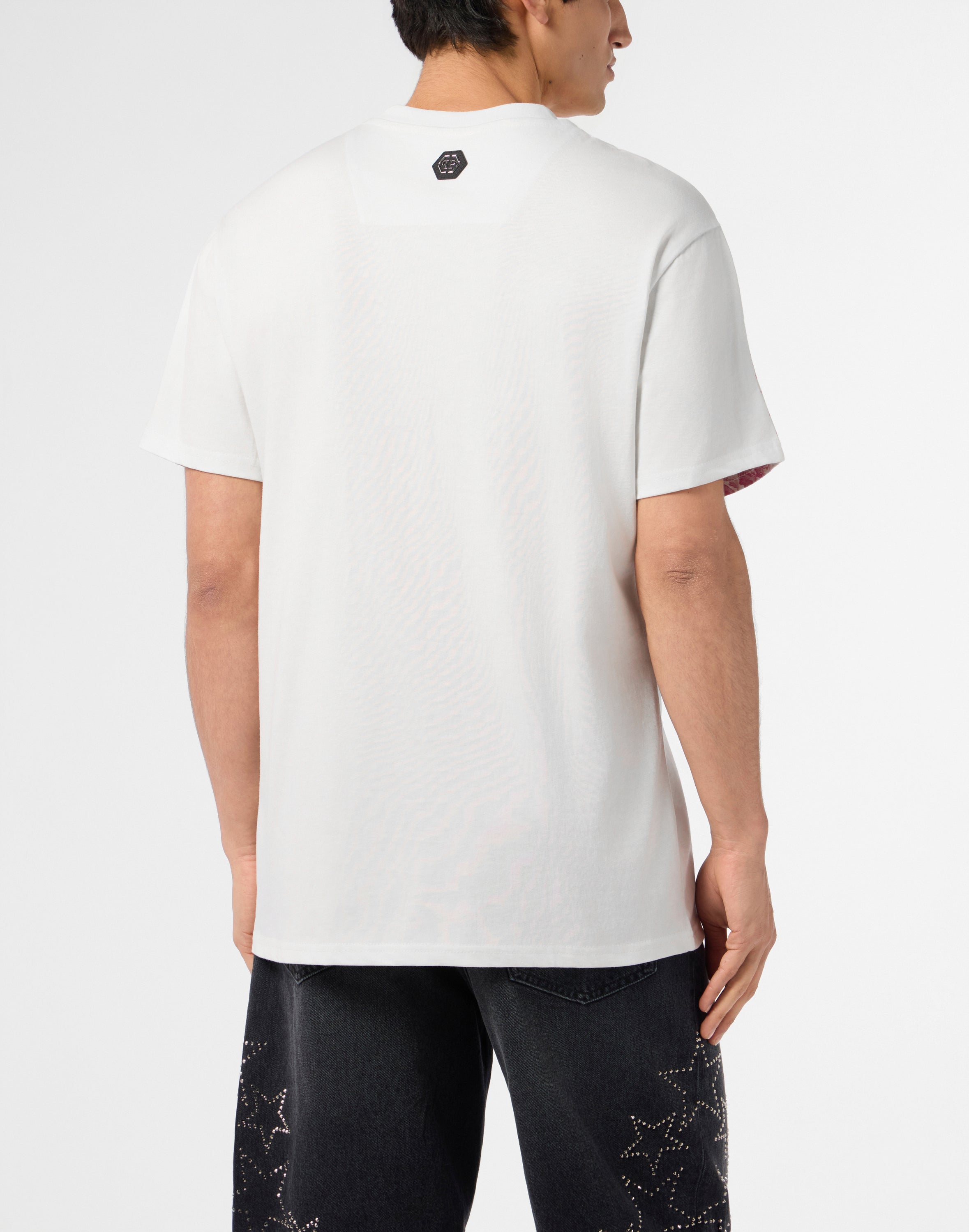Round Neck T-Shirt Ceramic Skulls