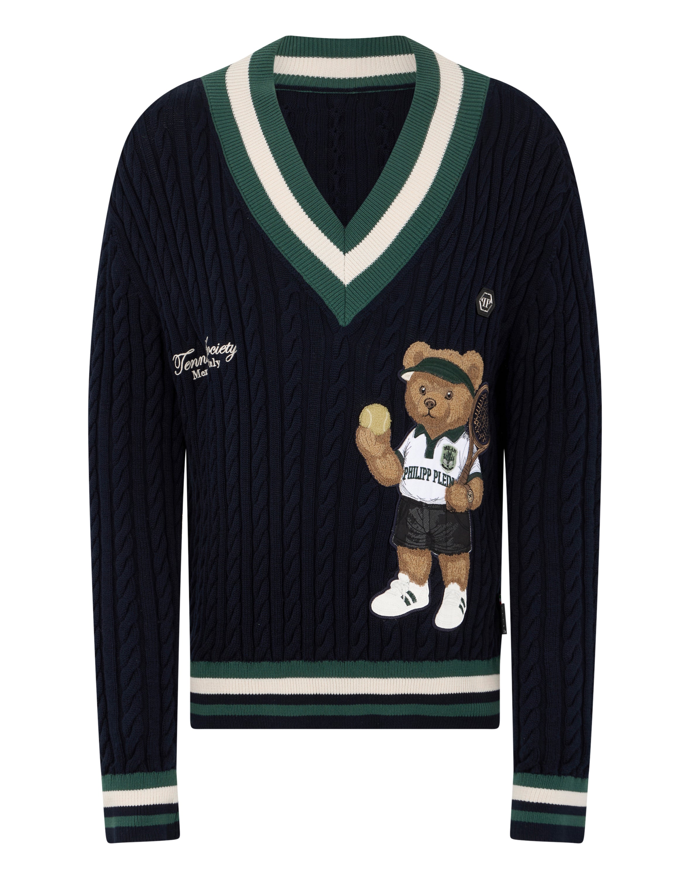 V-Neck Pullover Plein Tennis