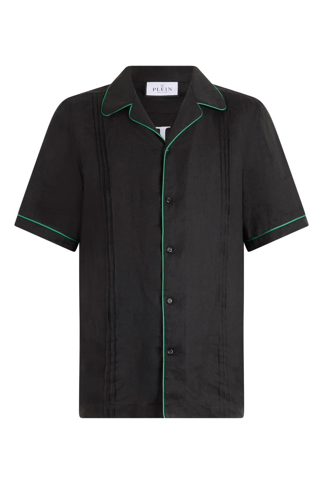 Philipp Plein Linen Bowling Shirt Plein Tennis, Shirts
