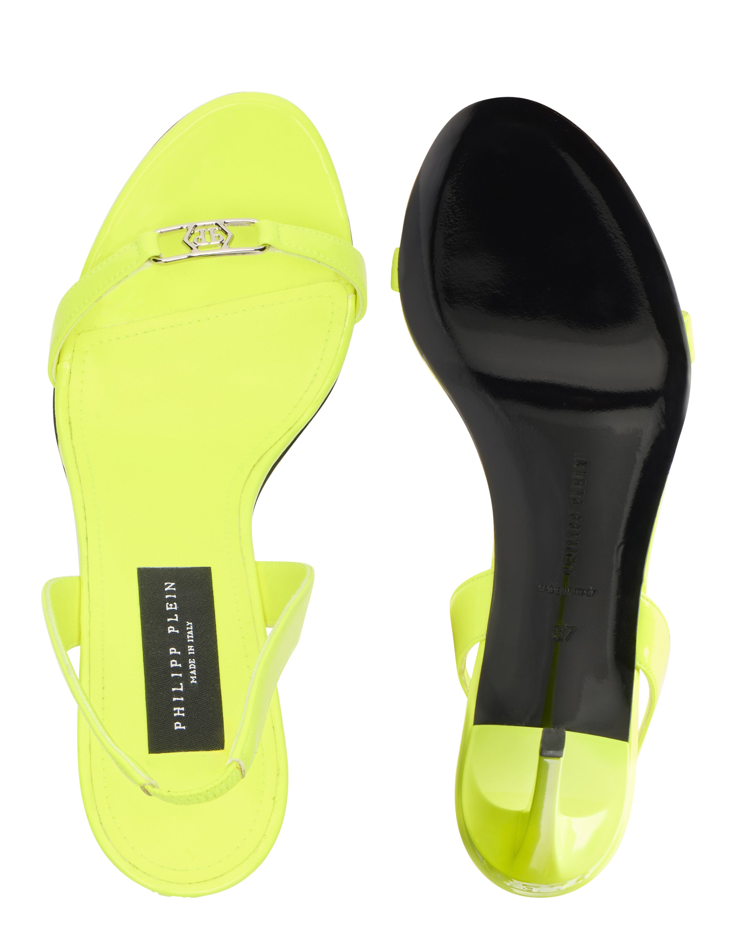 High Heels Sandals Fluo Hexagon