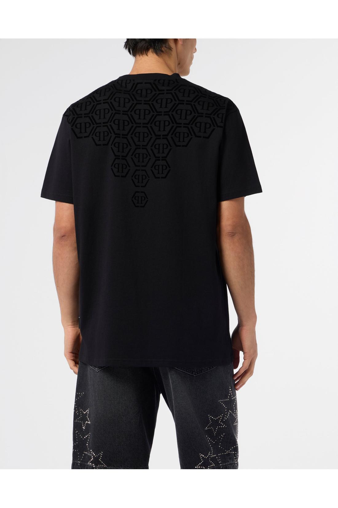 Philipp Plein Round Neck T-Shirt Degrade Monogram Monogram, Shirts
