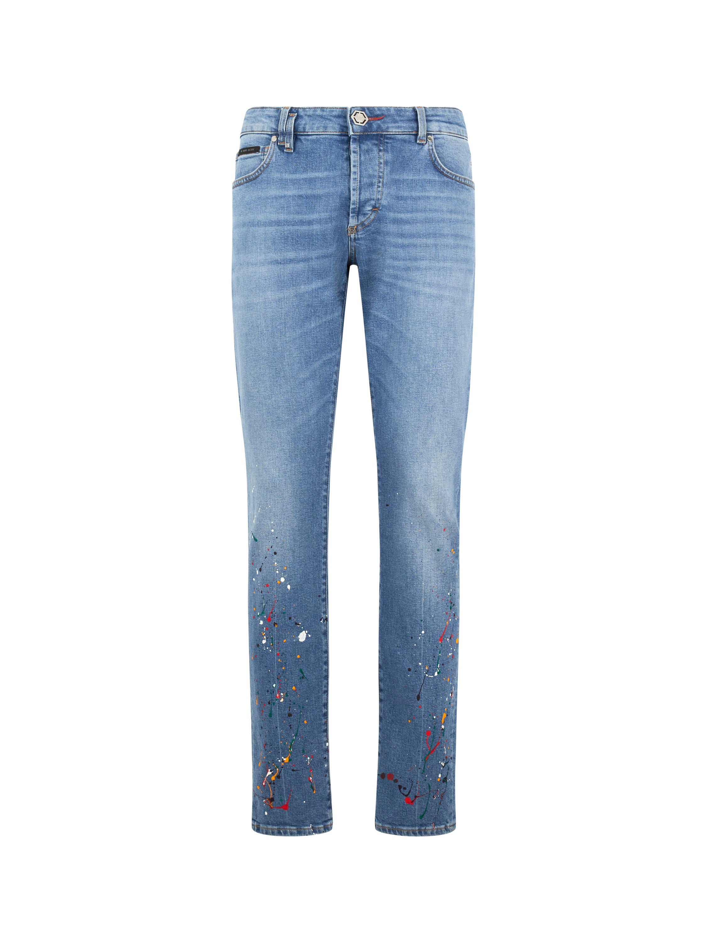 Super Straight Cut Jeans Paint